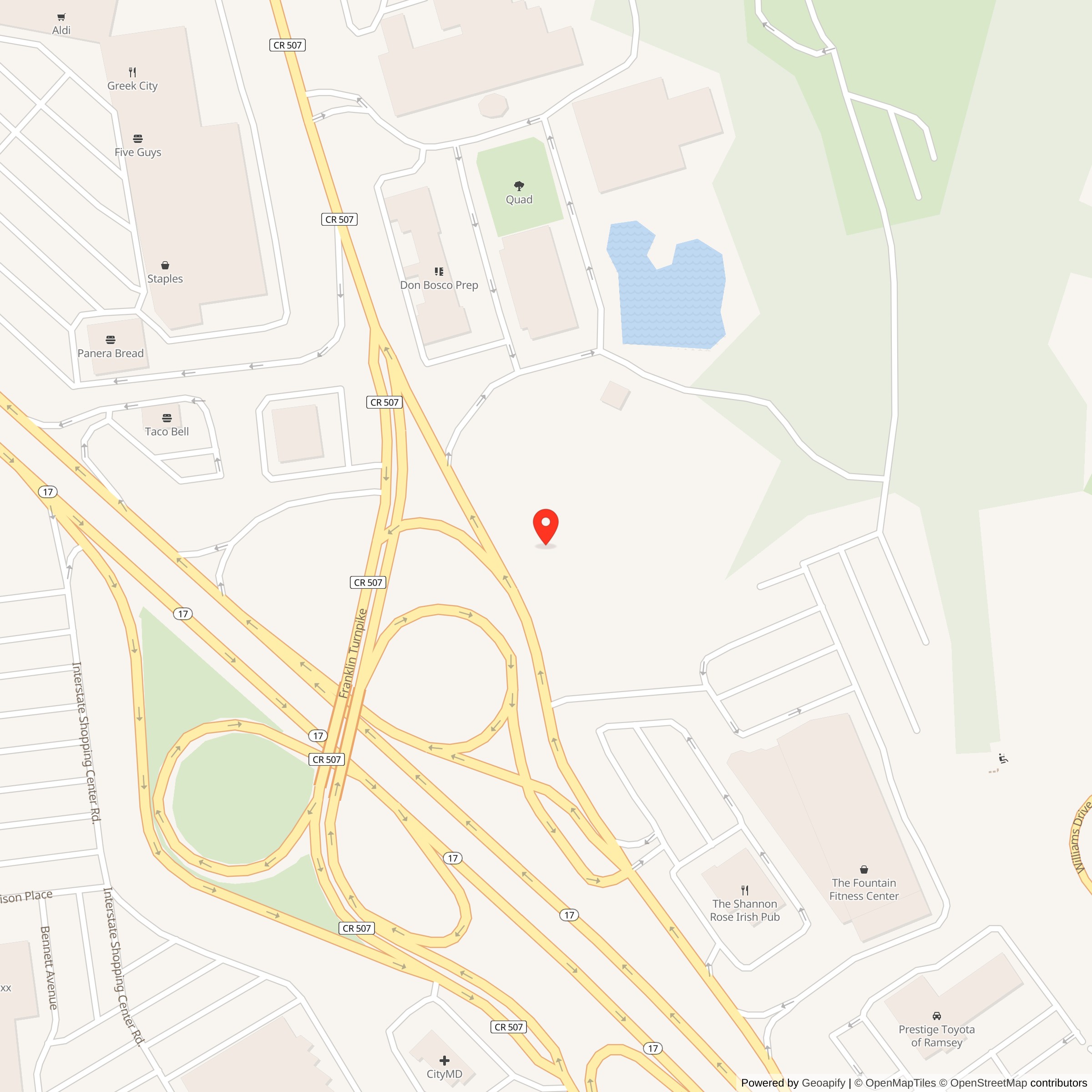 Map showing location of Nike Site NY-93/94C, New York