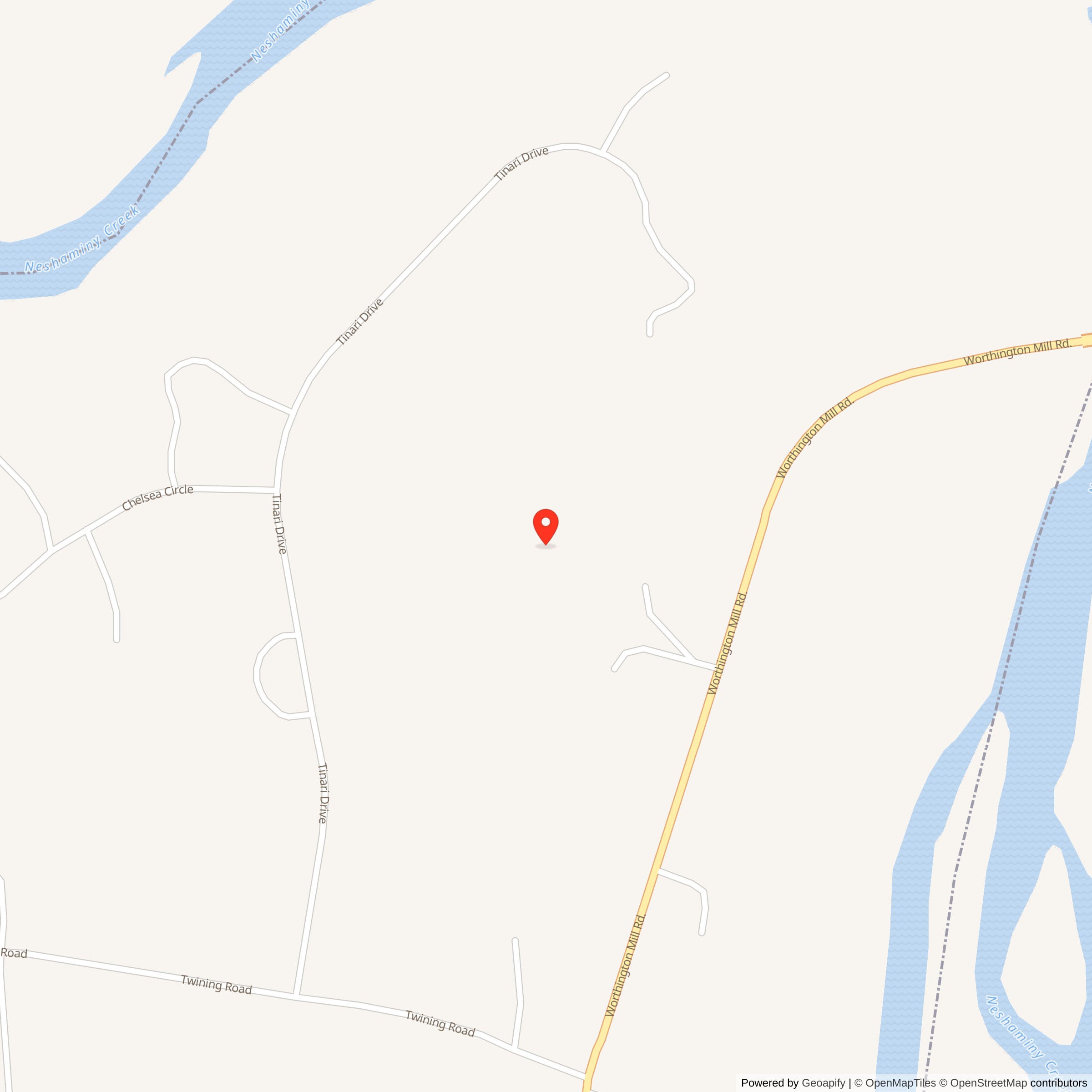 Map showing location of Nike Site PH-07C, Pennsylvania
