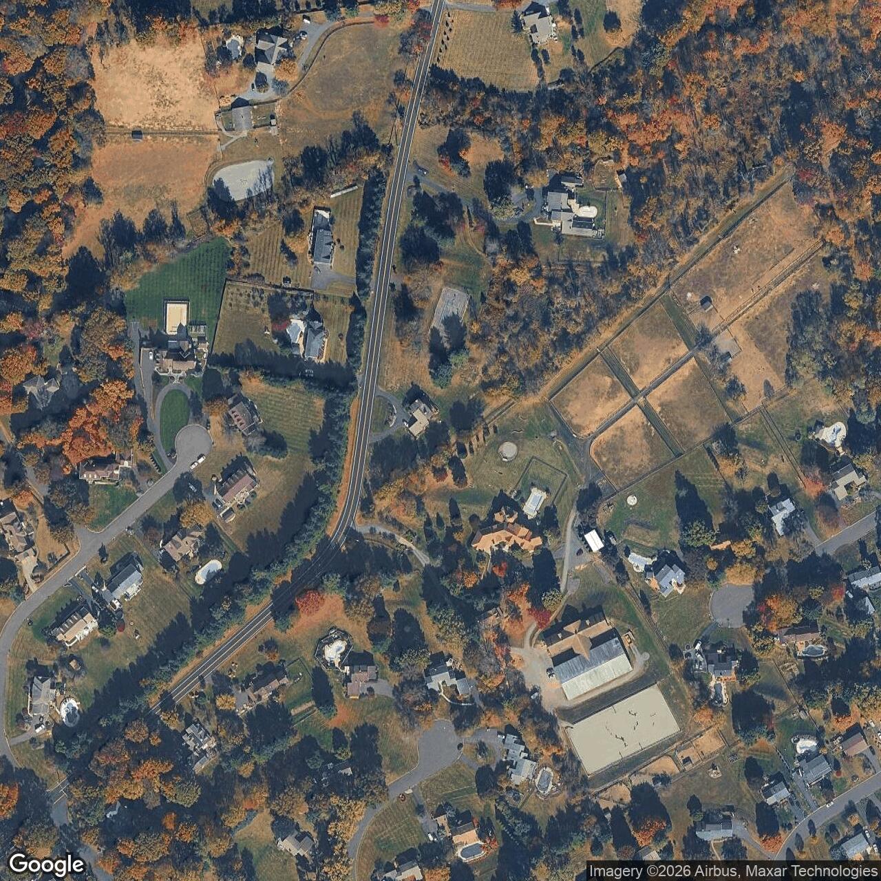 Current Google Satellite Image of Nike Site PH-07L, Pennsylvania