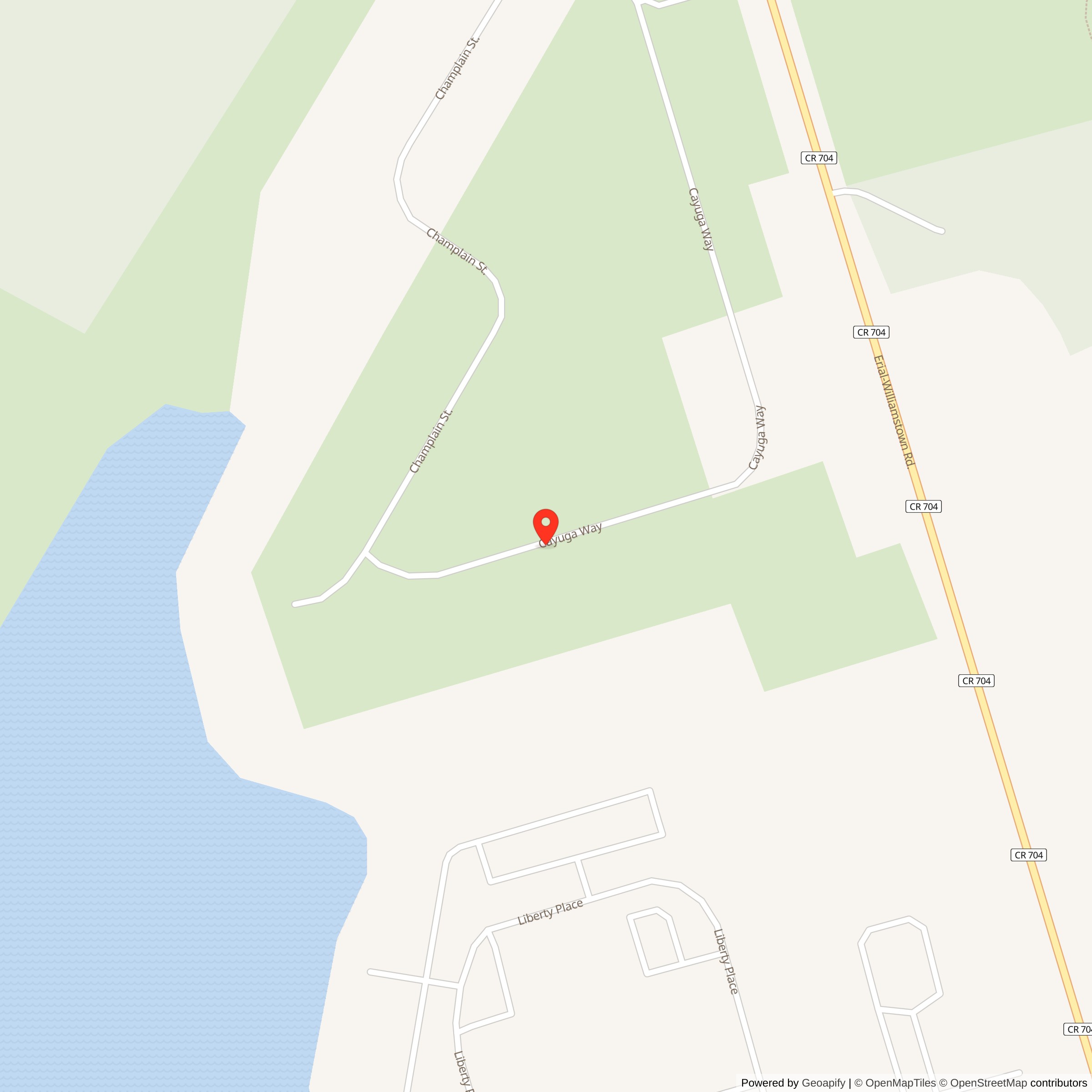 Map showing location of Nike Site PH-41C, New Jersey