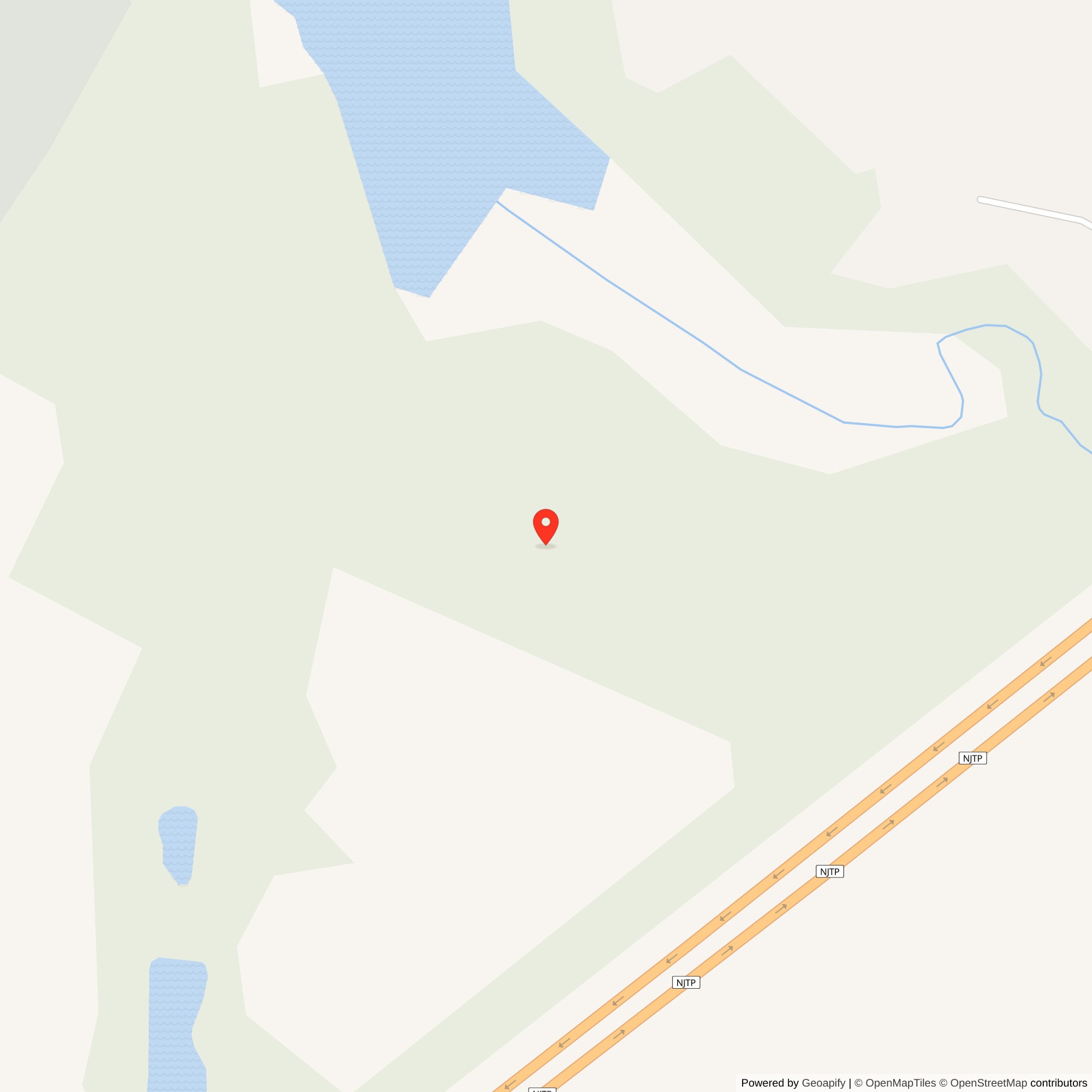 Map showing location of Nike Site PH-58L, New Jersey
