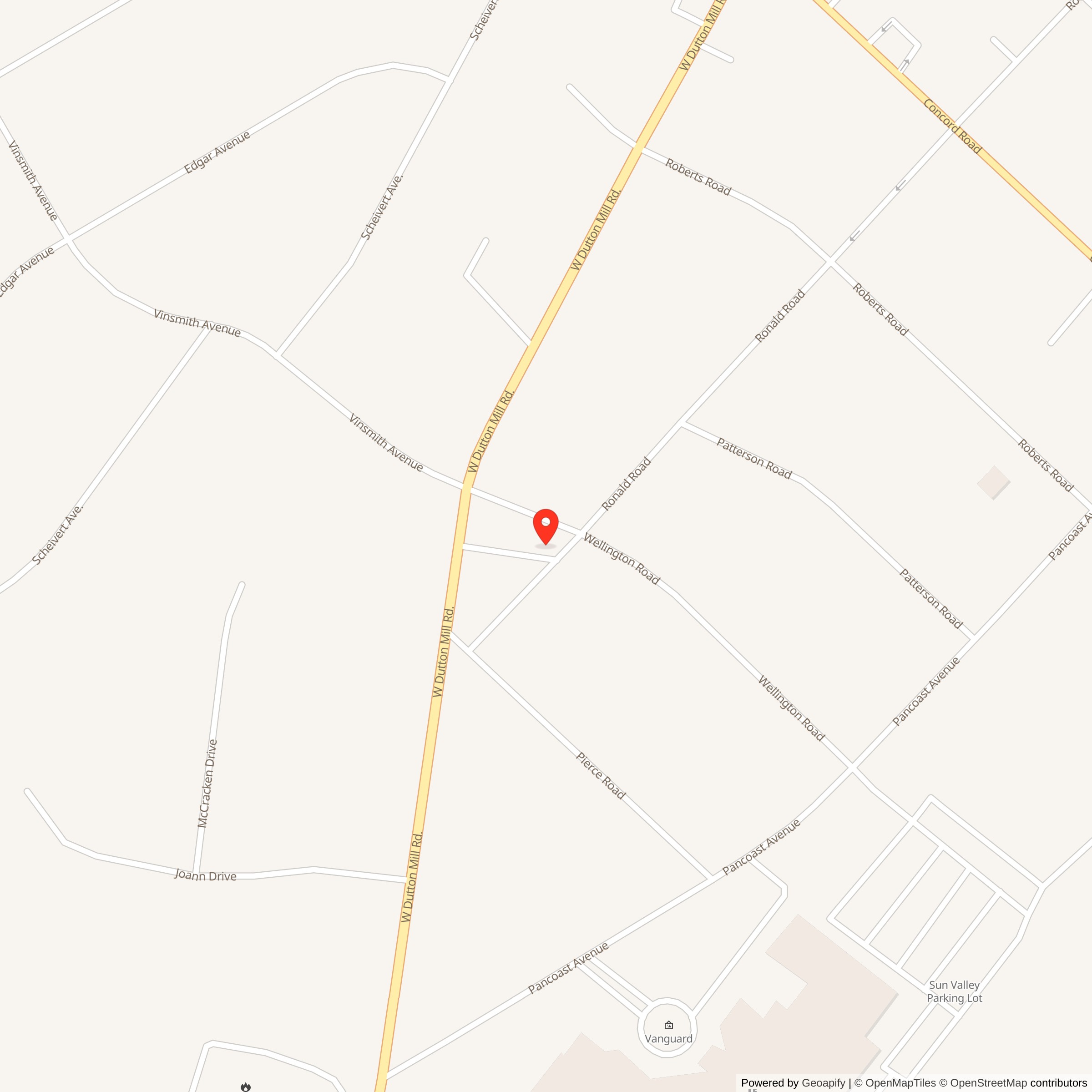 Map showing location of Nike Site PH-67L, Pennsylvania