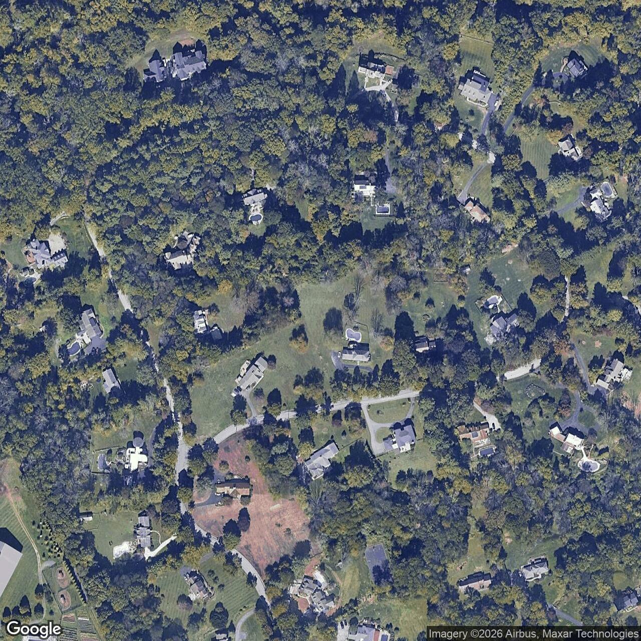 Current Google Satellite Image of Nike Site PH-75C, Pennsylvania