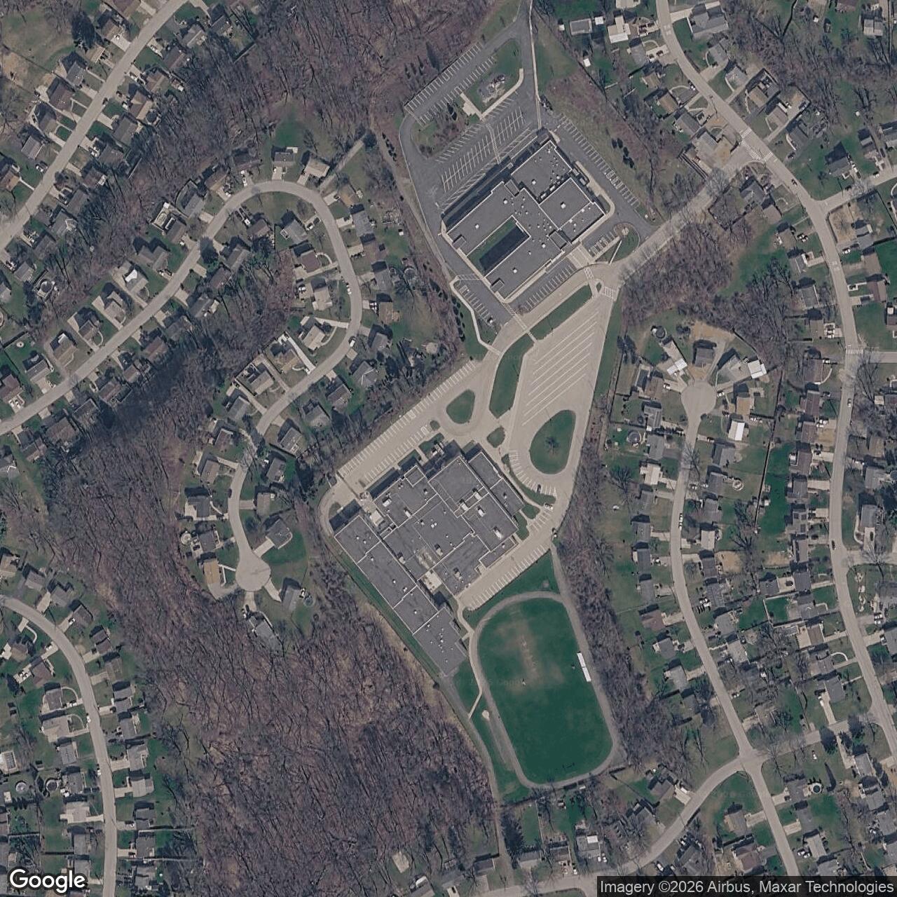 Current Google Satellite Image of Nike Site PI-25L, Pennsylvania