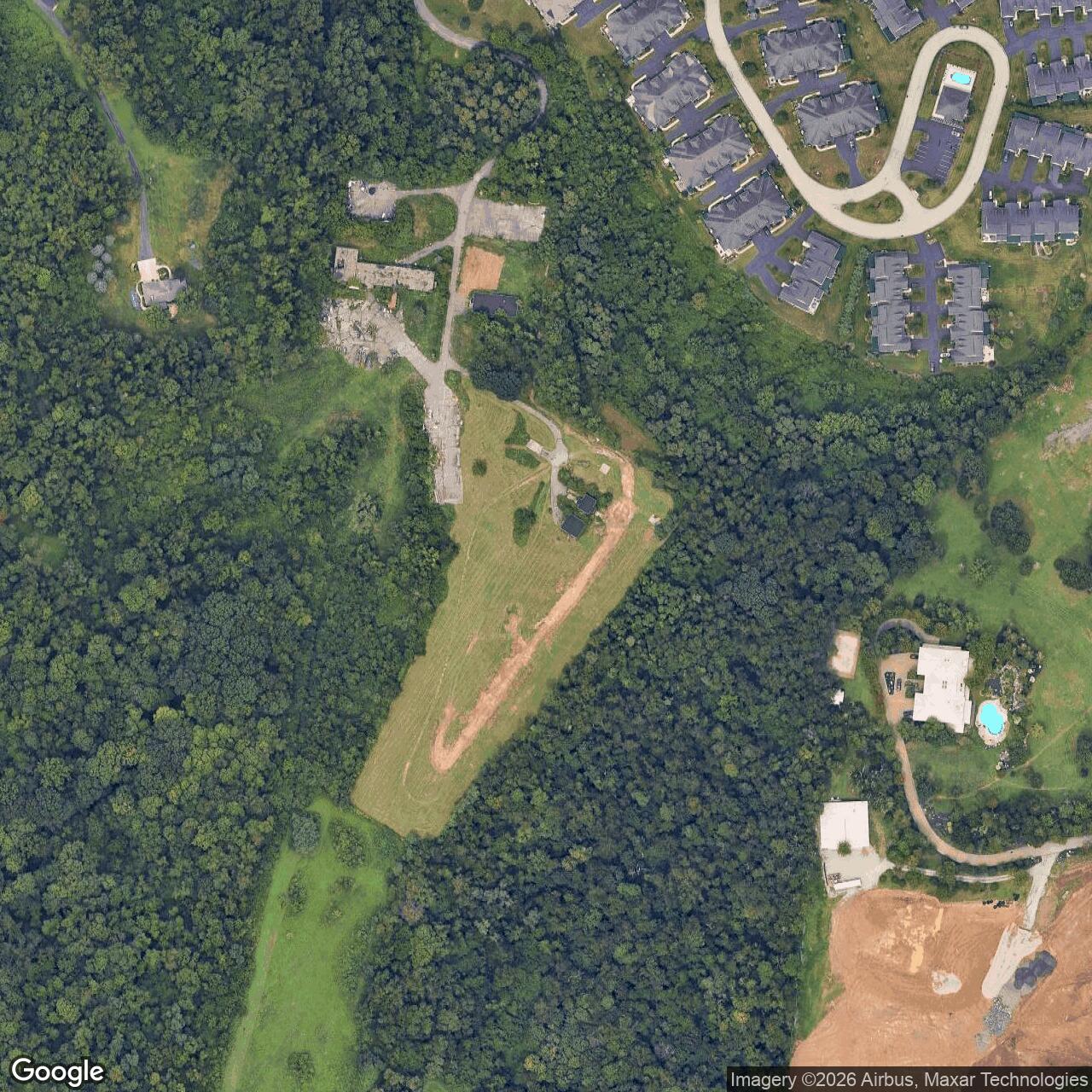 Current Google Satellite Image of Nike Site PI-62L, Pennsylvania