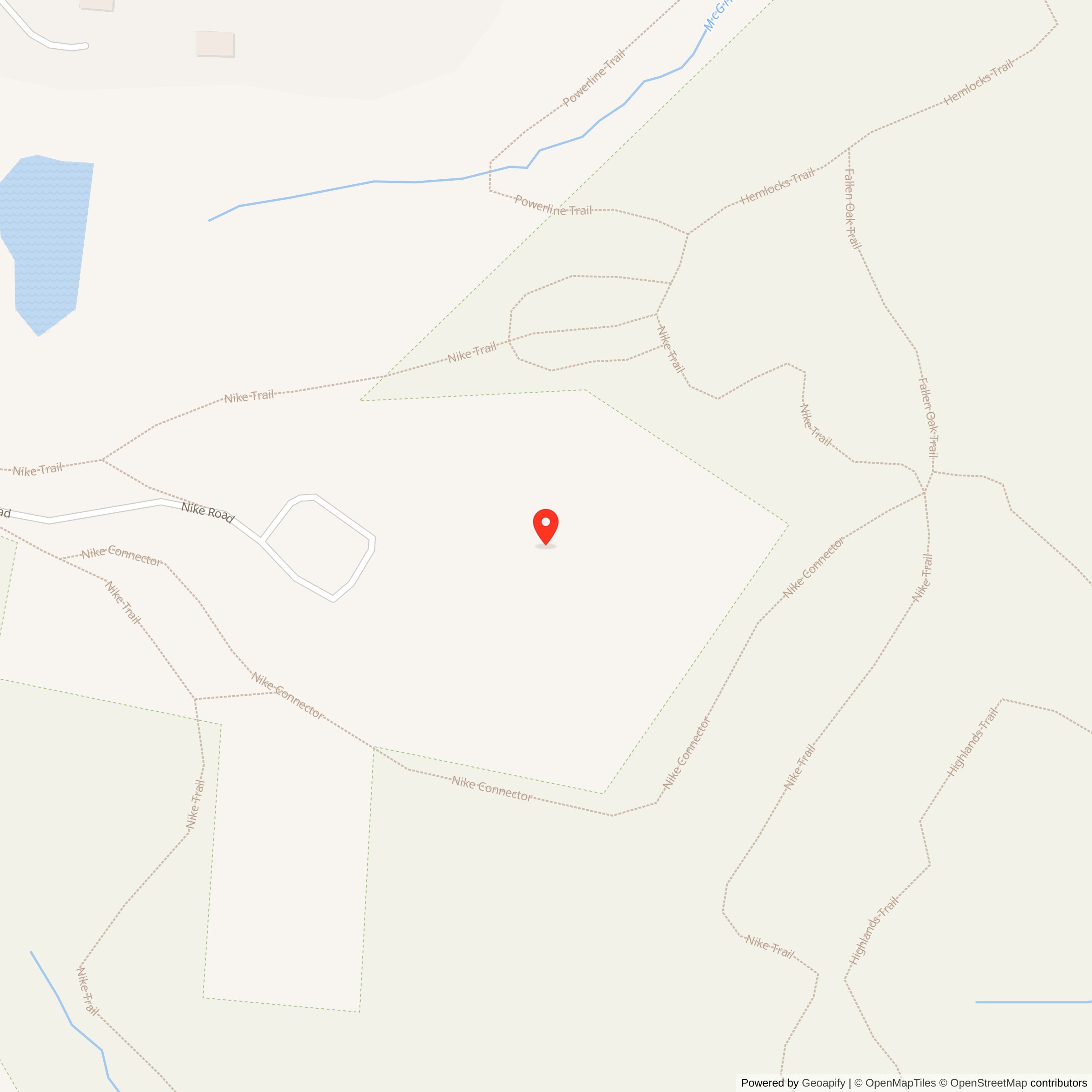 Map showing location of Nike Site PI-71L, Pennsylvania