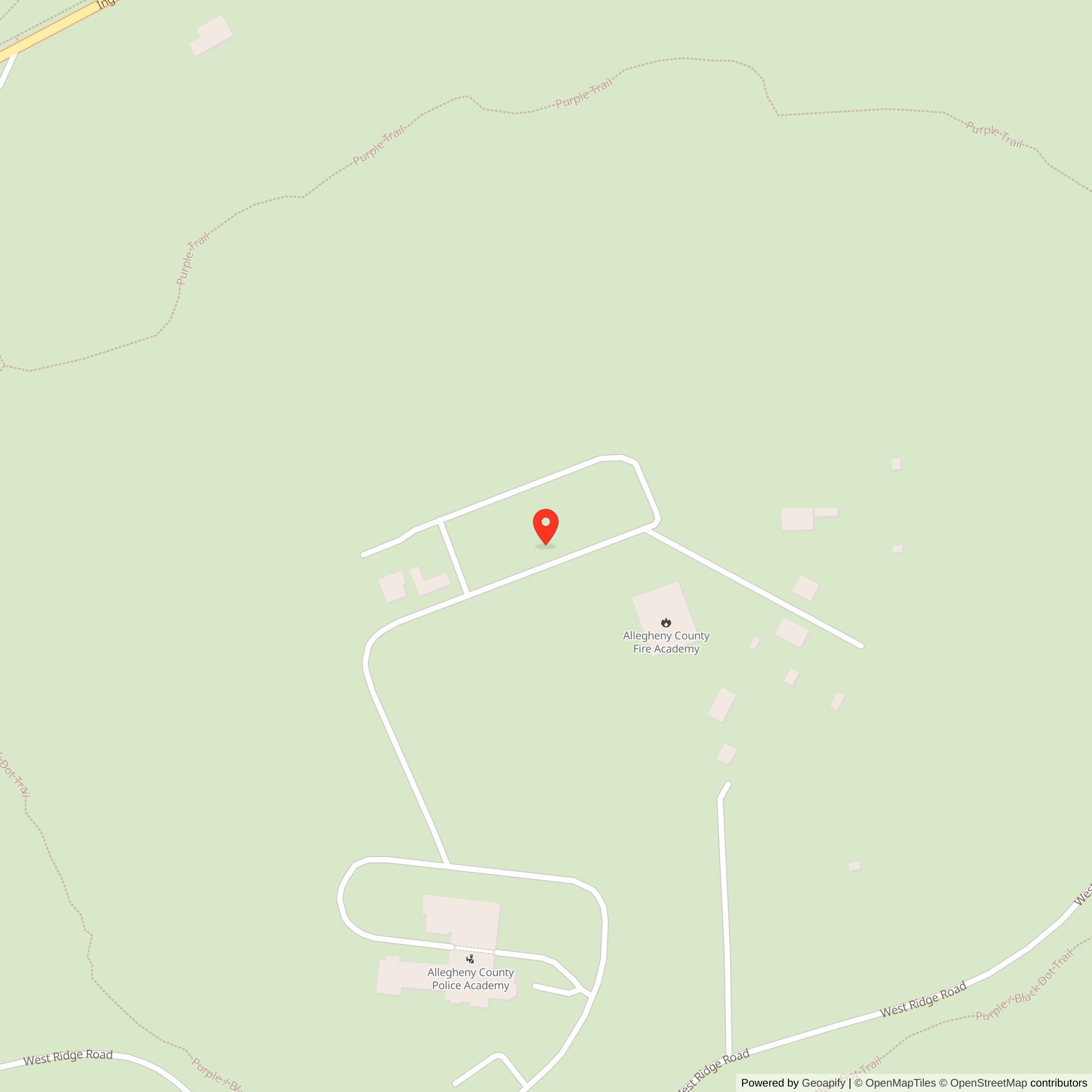 Map showing location of Nike Site PI-92L, Pennsylvania