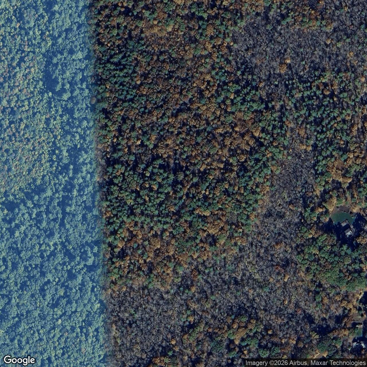 Current Google Satellite Image of Nike Site PR-19C, Massachusetts