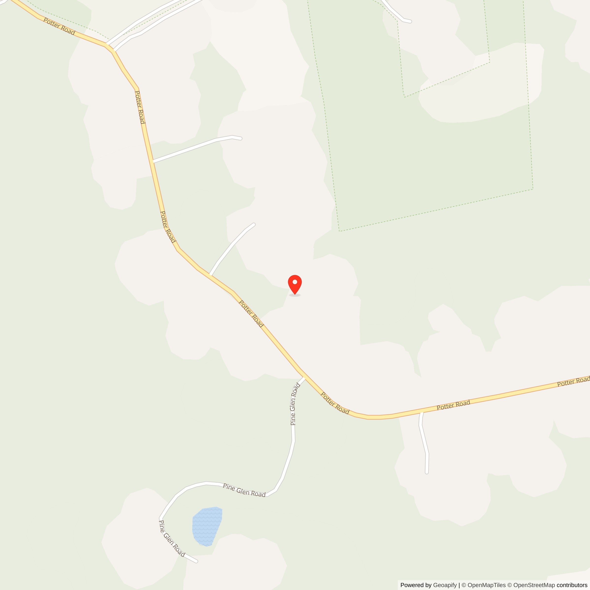 Map showing location of Nike Site PR-58C, Rhode Island