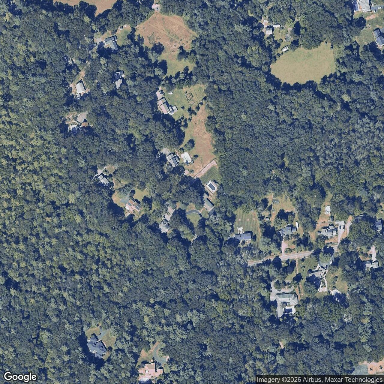 Current Google Satellite Image of Nike Site PR-58C, Rhode Island