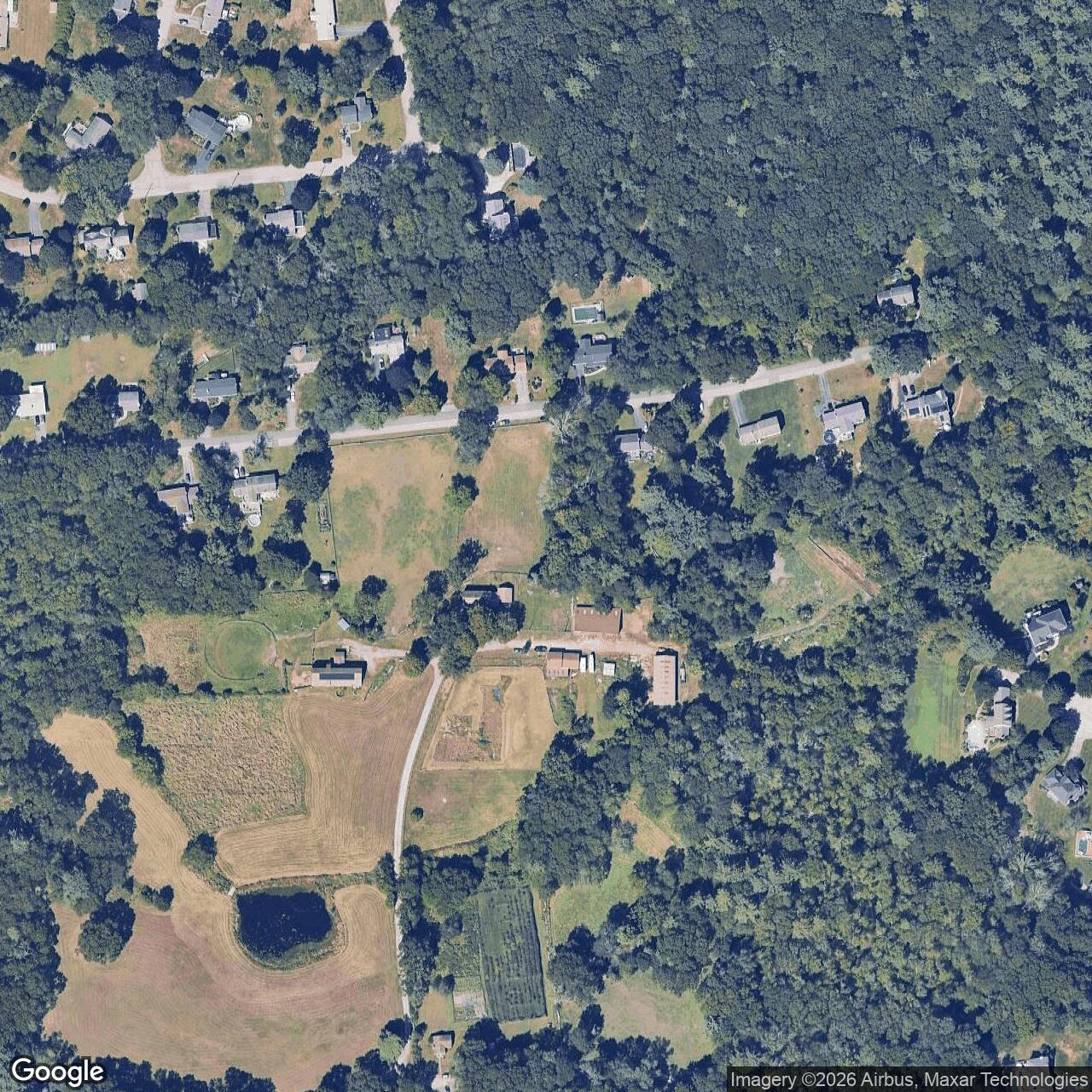 Current Google Satellite Image of Nike Site PR-58l, Rhode Island
