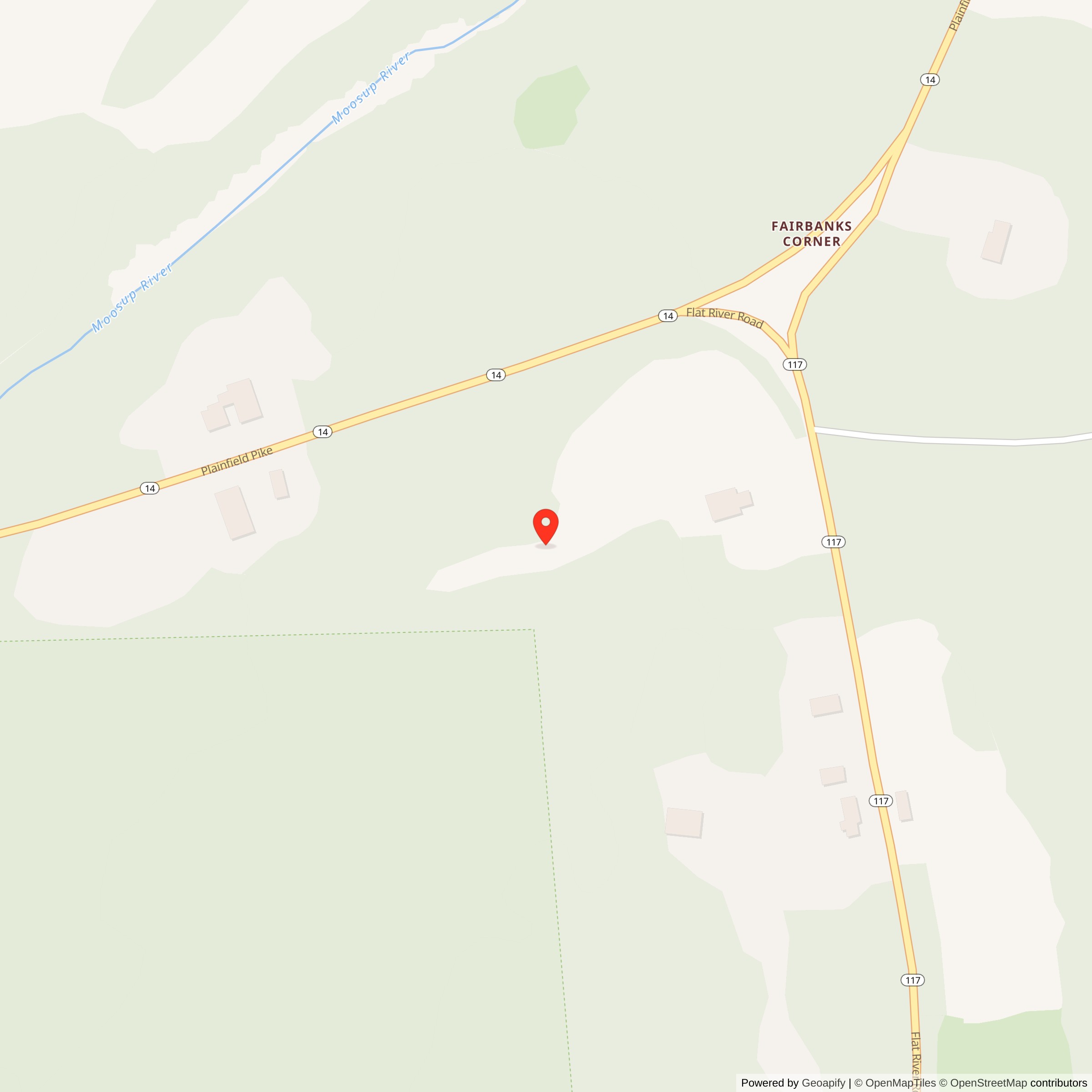 Map showing location of Nike Site PR-79C, Rhode Island