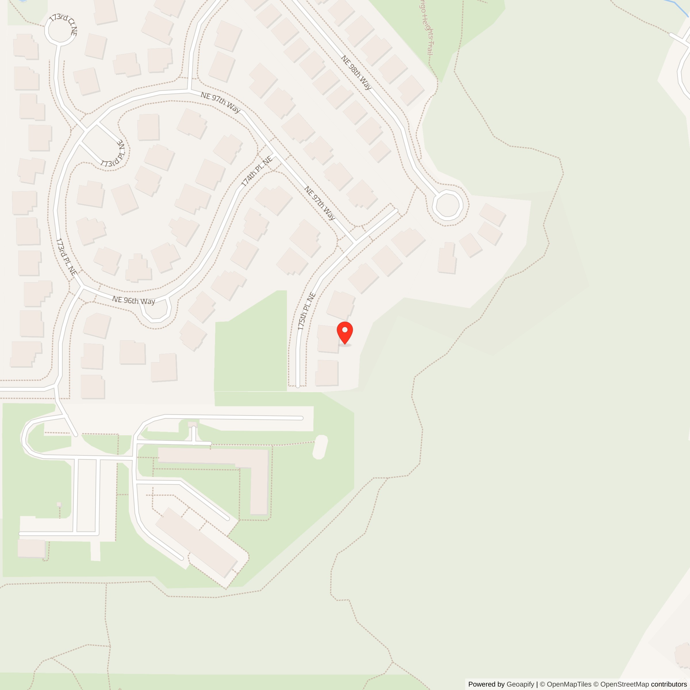 Map showing location of Nike Missile Site S-13 IFC #1, Washington