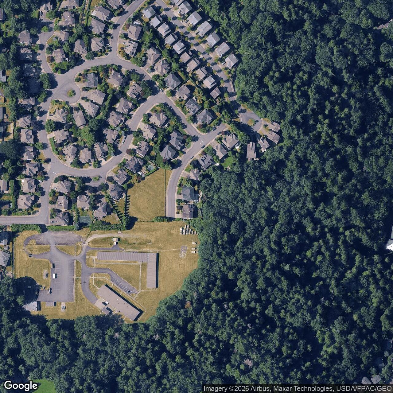 Current Google Satellite Image of Nike Missile Site S-13 IFC #1, Washington
