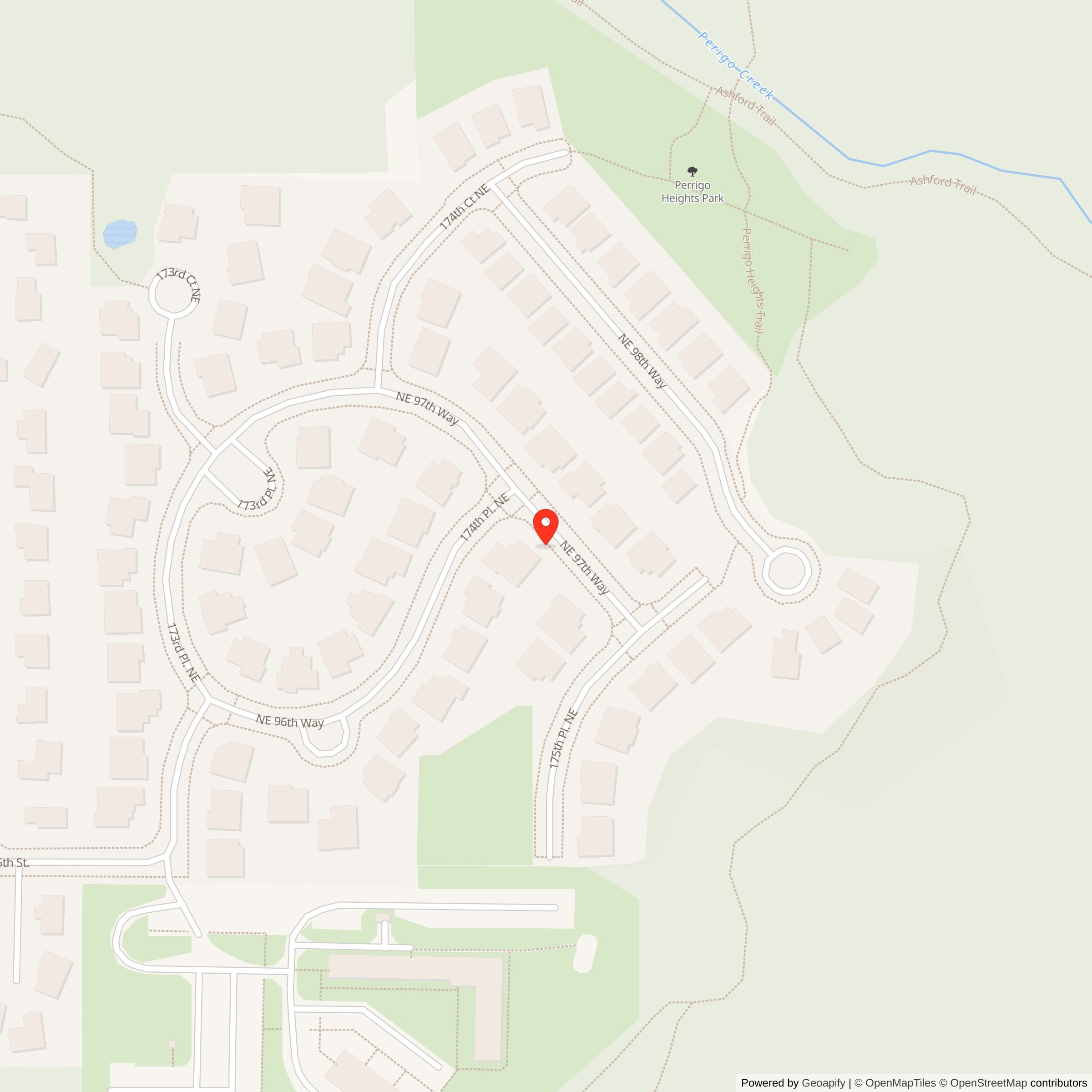 Map showing location of Nike Missile Site S-14 IFC #2, Washington