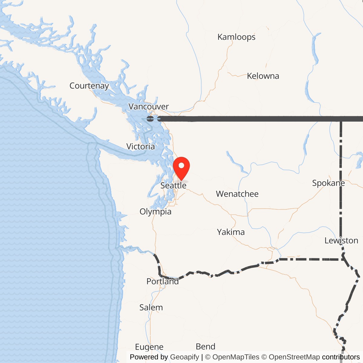 Map showing location of Nike Missile Site S-13/14 Launcher (shared/double), Washington