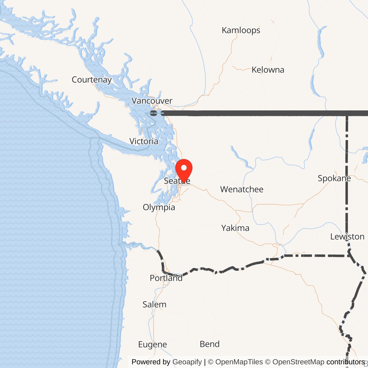 Map showing location of Nike Missile Site S-20 Launcher, Washington