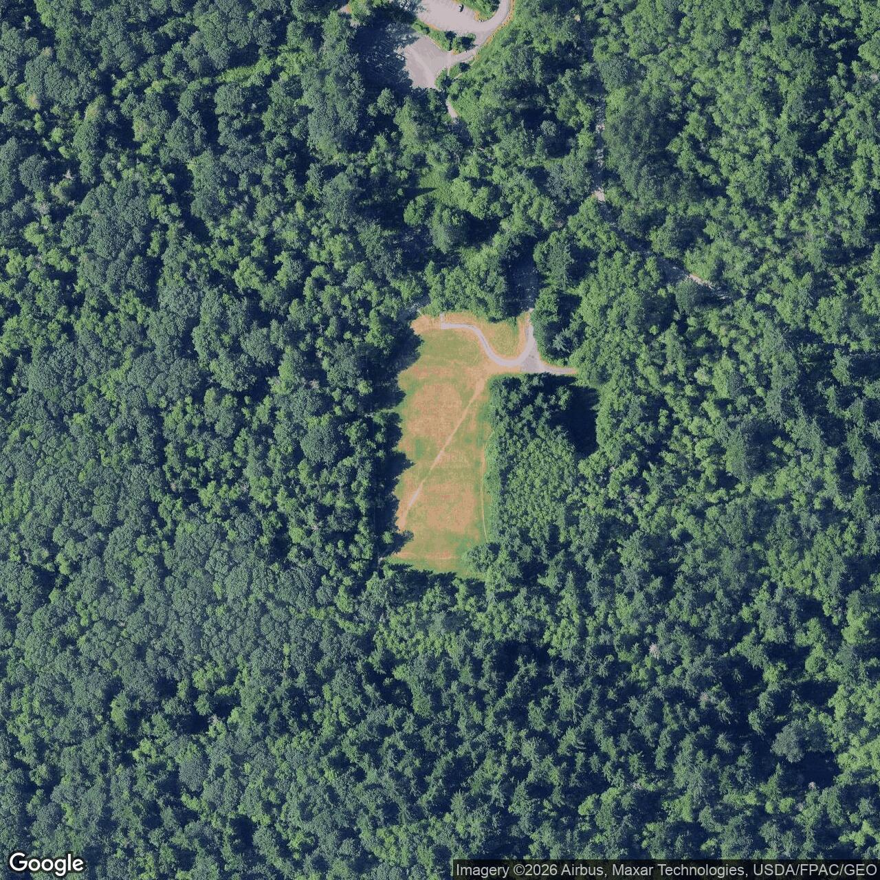 Current Google Satellite Image of Nike Missile Site S-20 Launcher, Washington