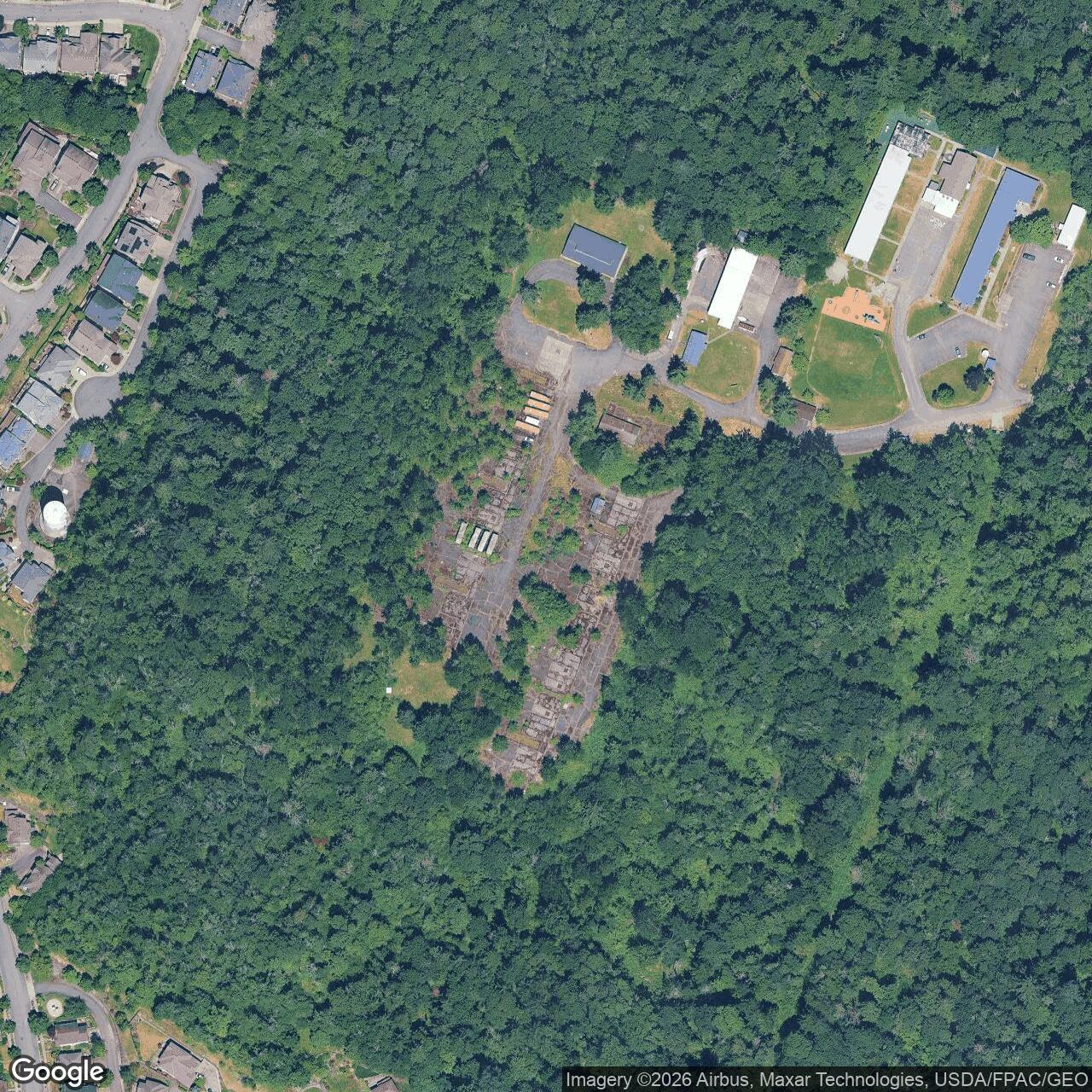 Current Google Satellite Image of Nike Missile Site S-32/33 Launcher (shared/double), Washington