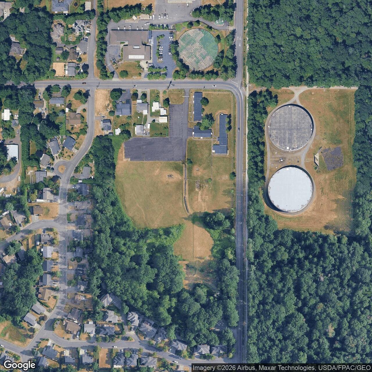 Current Google Satellite Image of Nike Missile Site S-33 IFC, Washington