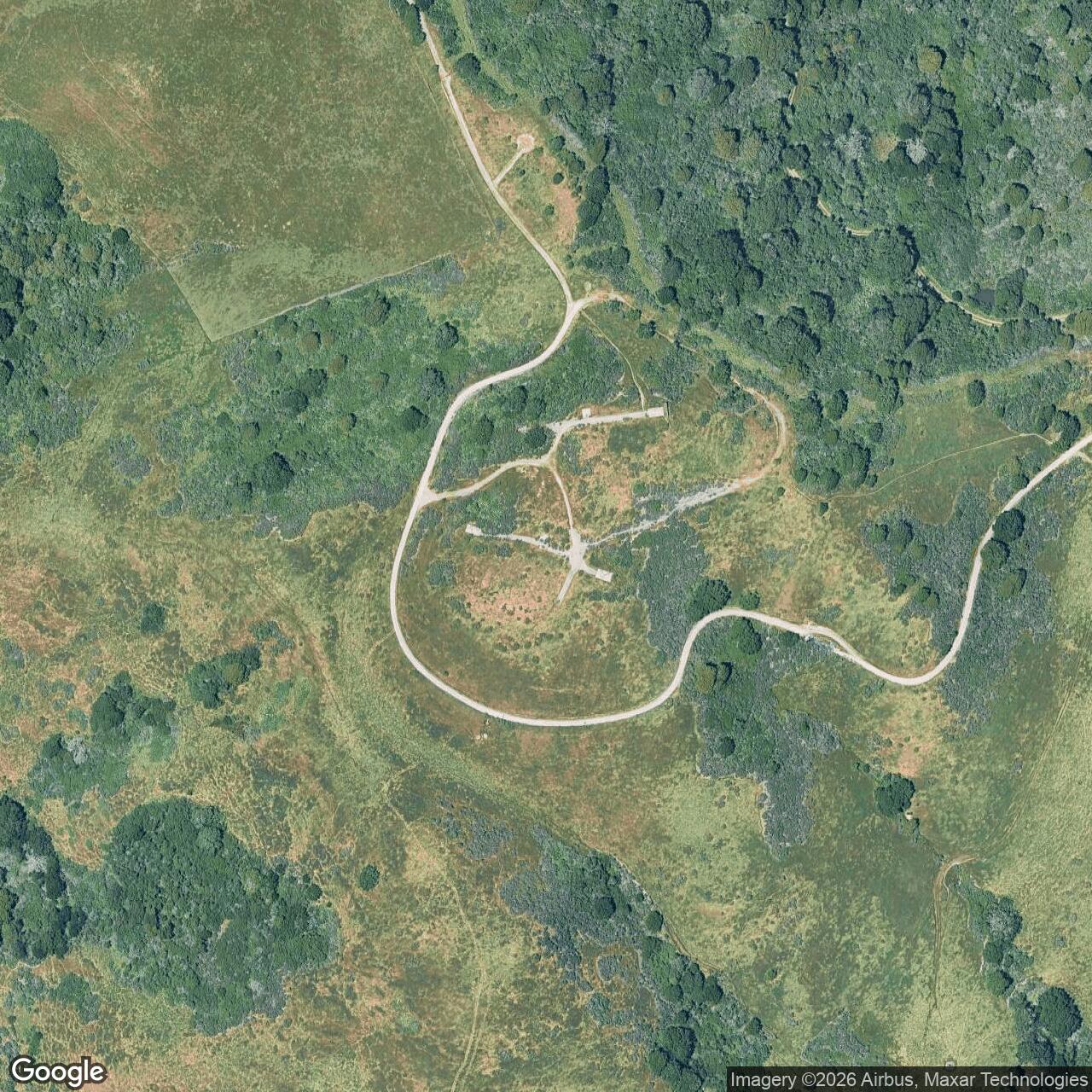 Current Google Satellite Image of Nike Site SF-09 IFC, California