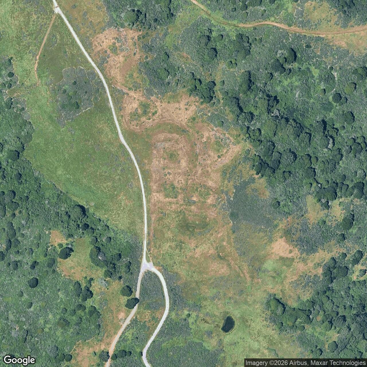 Current Google Satellite Image of Nike Site SF-09 Launch Area, California