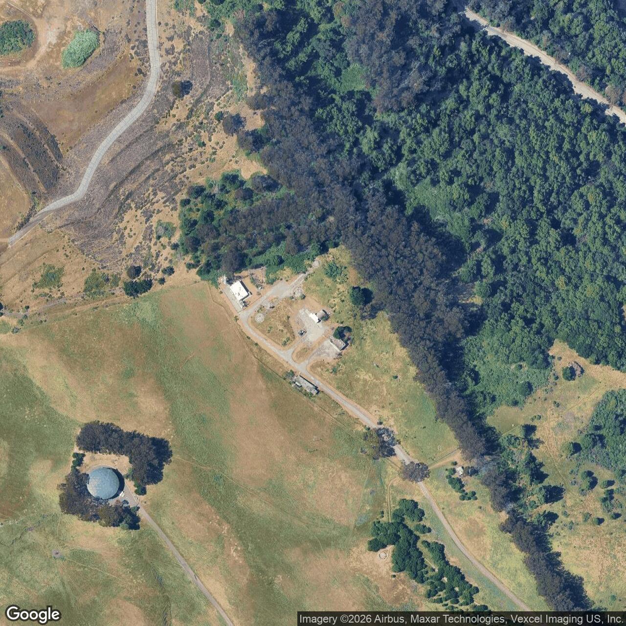 Current Google Satellite Image of Nike Site SF-31 IFC, California