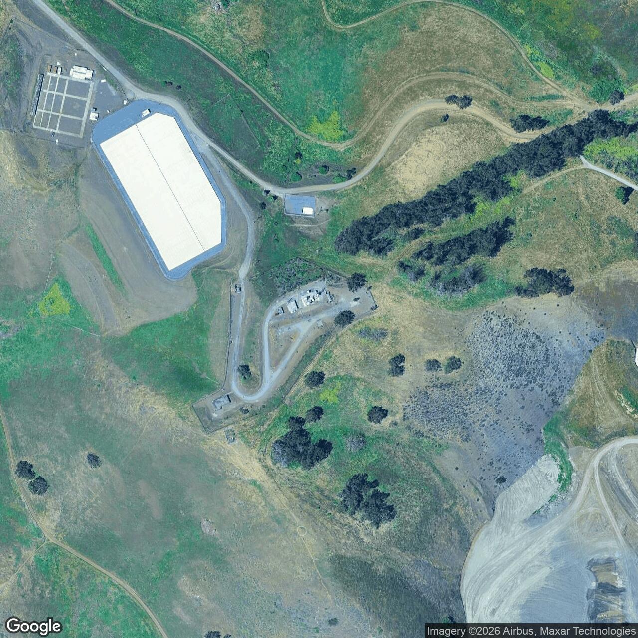 Current Google Satellite Image of Nike Site SF-37 IFC, California