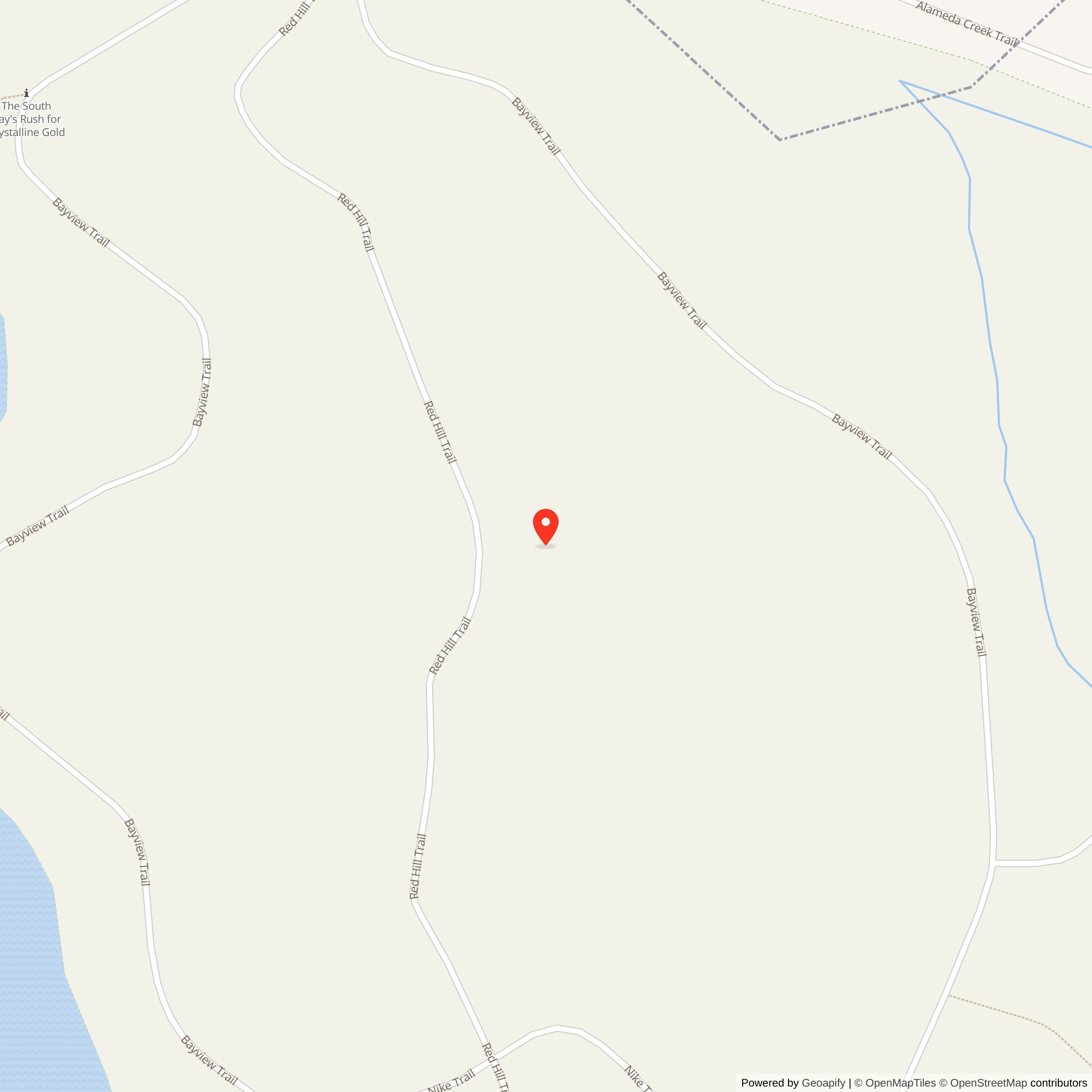 Street Level Map showing location of Nike Site SF-37 Launch Area, California