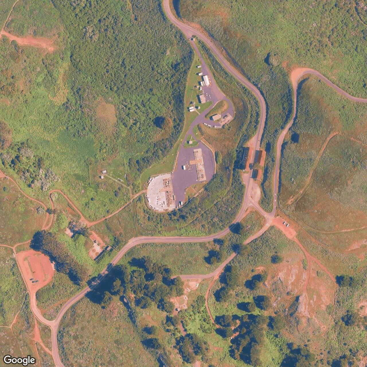 Current Google Satellite Image of Nike Site SF-88 Launch Area, California
