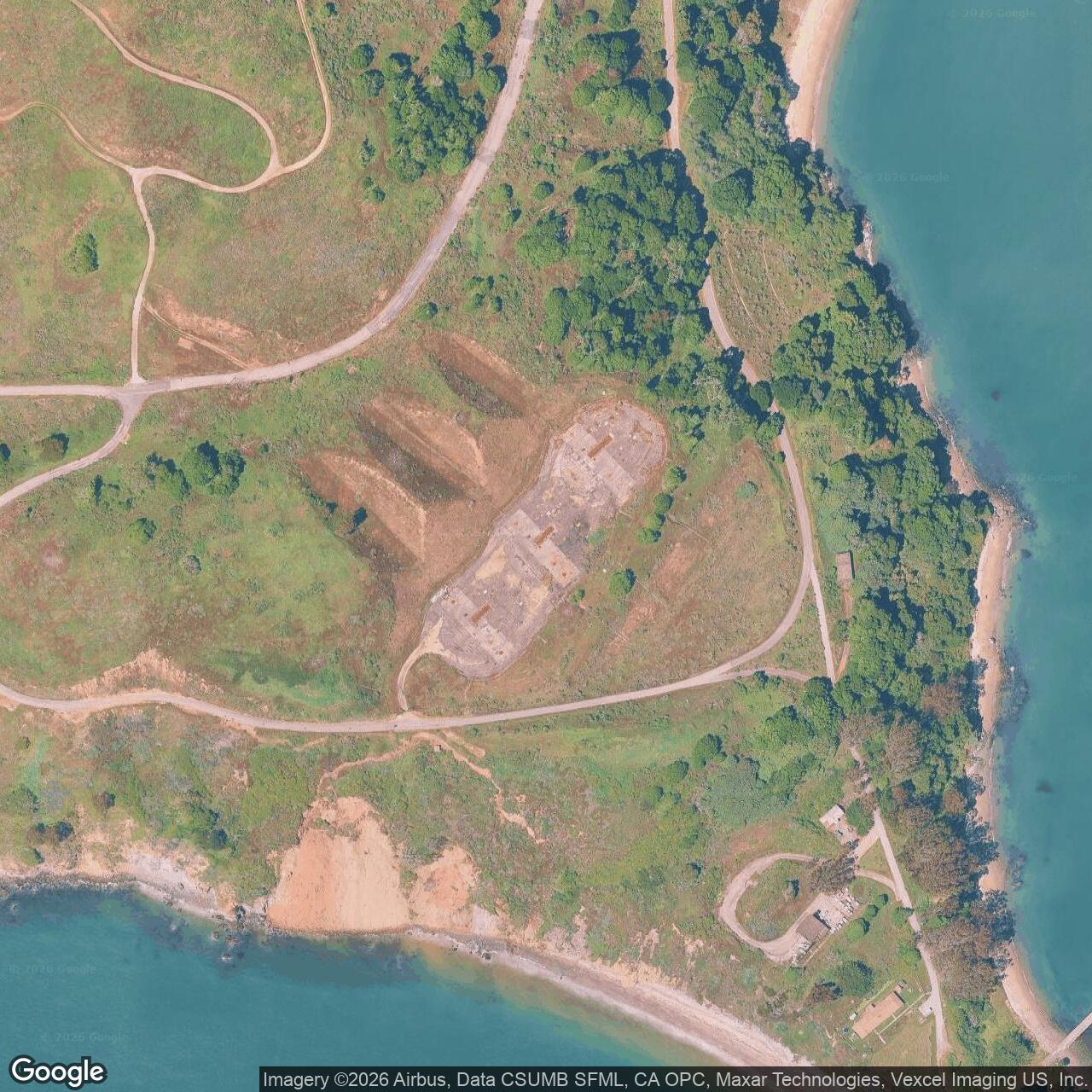 Current Google Satellite Image of Nike Site SF-91 Launch Area, California