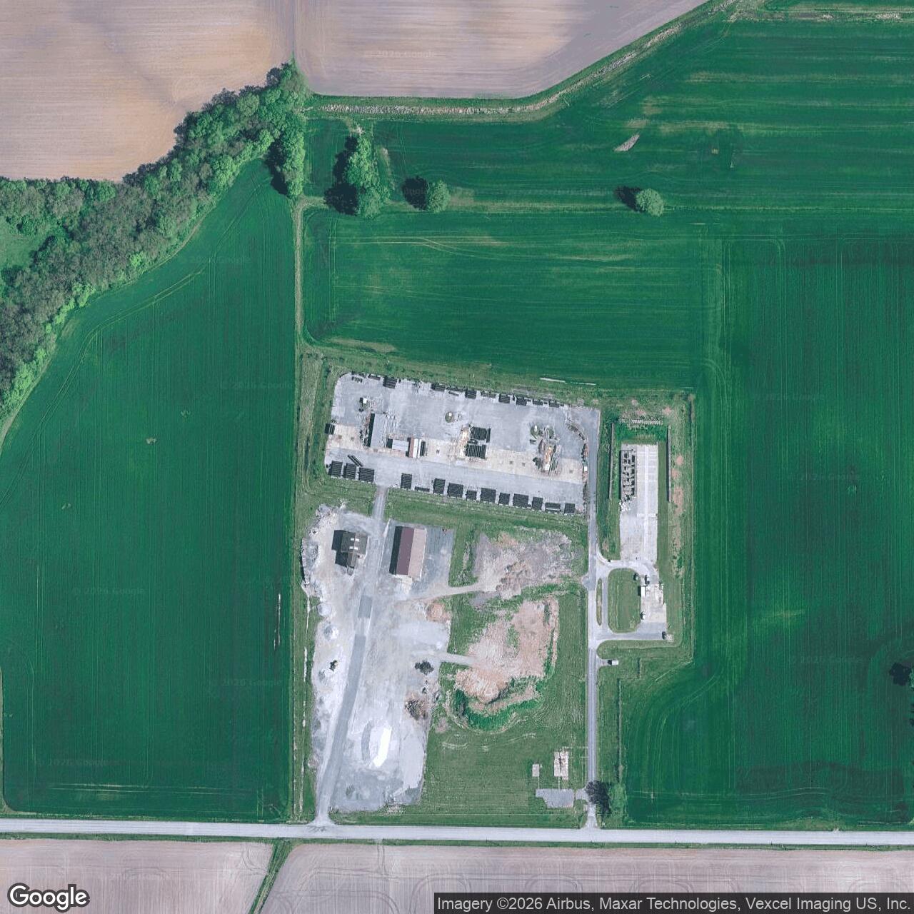 Current Google Satellite Image of Nike Site SL-10L, Marine Illinois