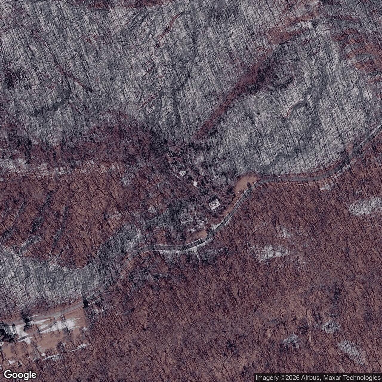Current Google Satellite Image of Nike Site SL-90C, Grafton Illinois