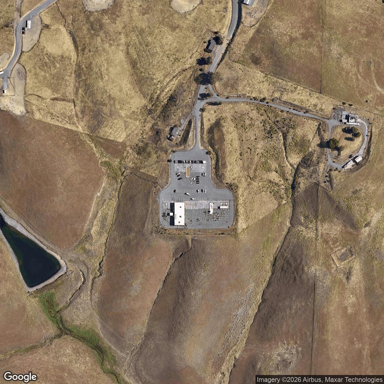 Current Google Satellite Image of Nike Site T-53 Launch Area, California