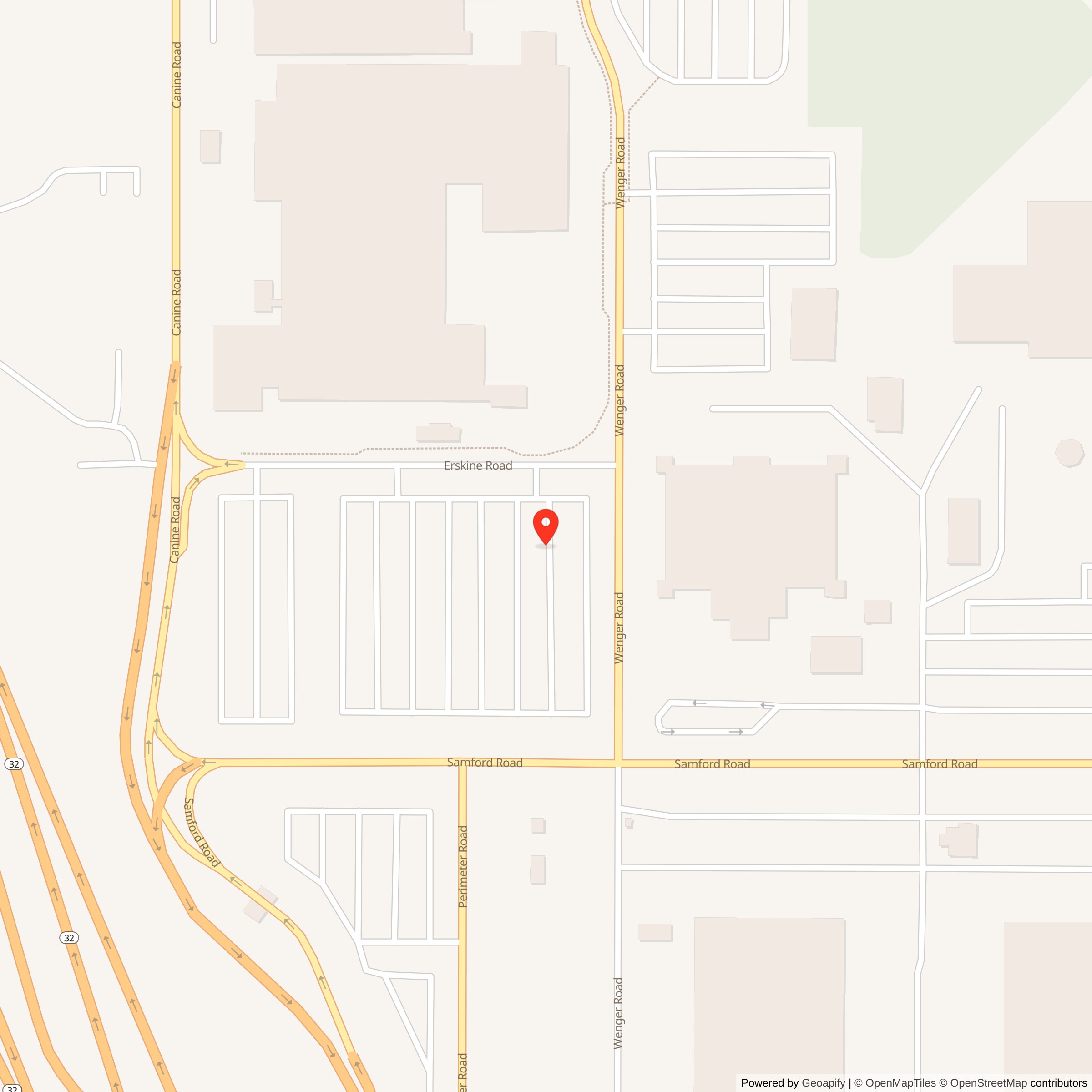 Map showing location of Nike Site W-13C, Maryland