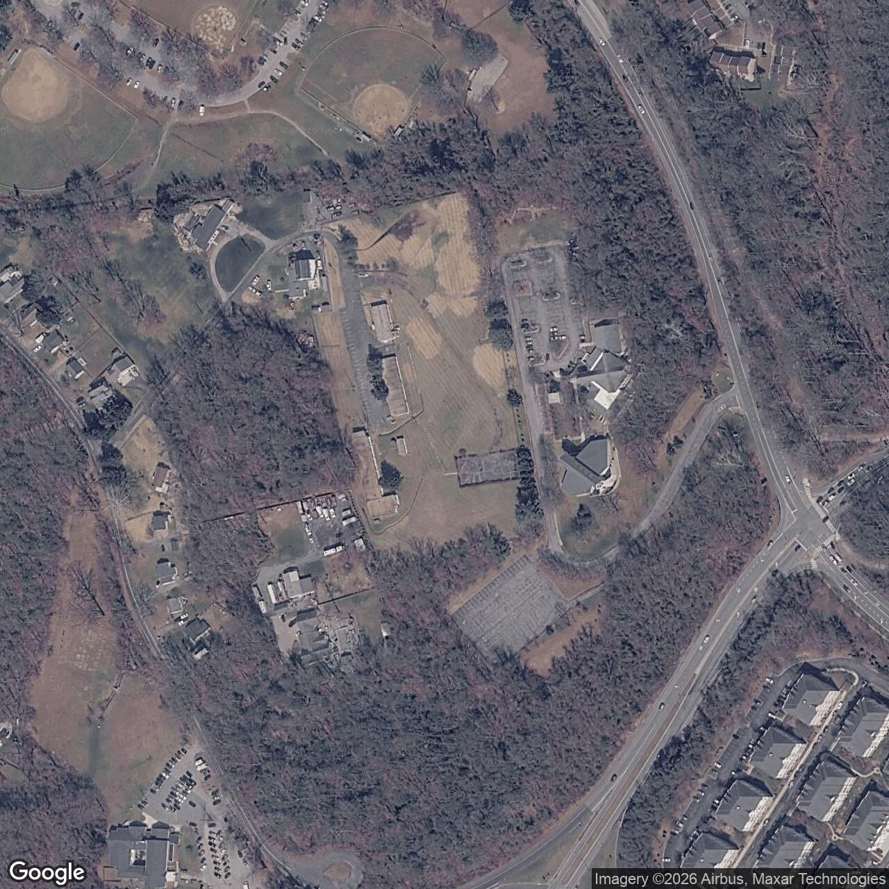Current Google Satellite Image of Nike Site W-26C, Maryland