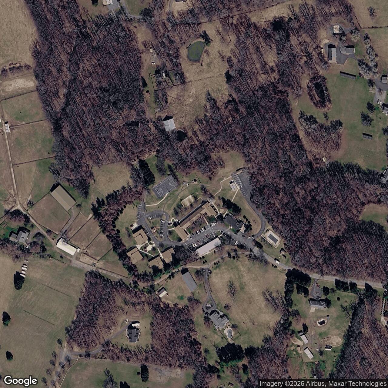 Current Google Satellite Image of Nike Site W-36C, Maryland