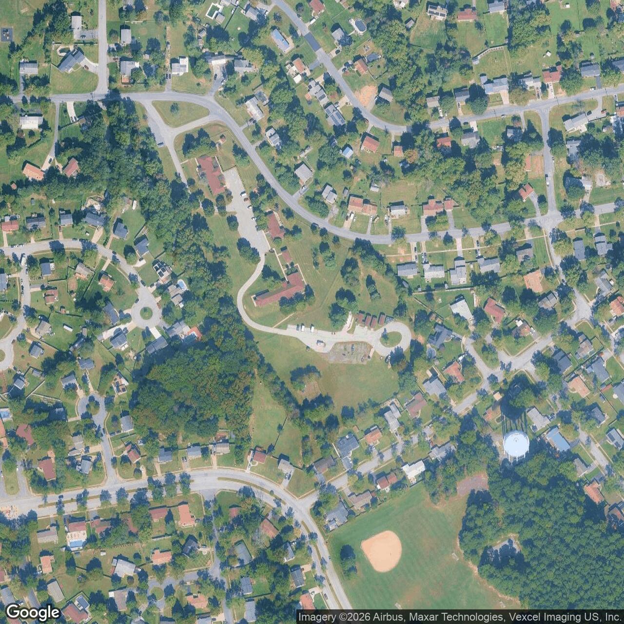 Current Google Satellite Image of Nike Site W-44C, Maryland