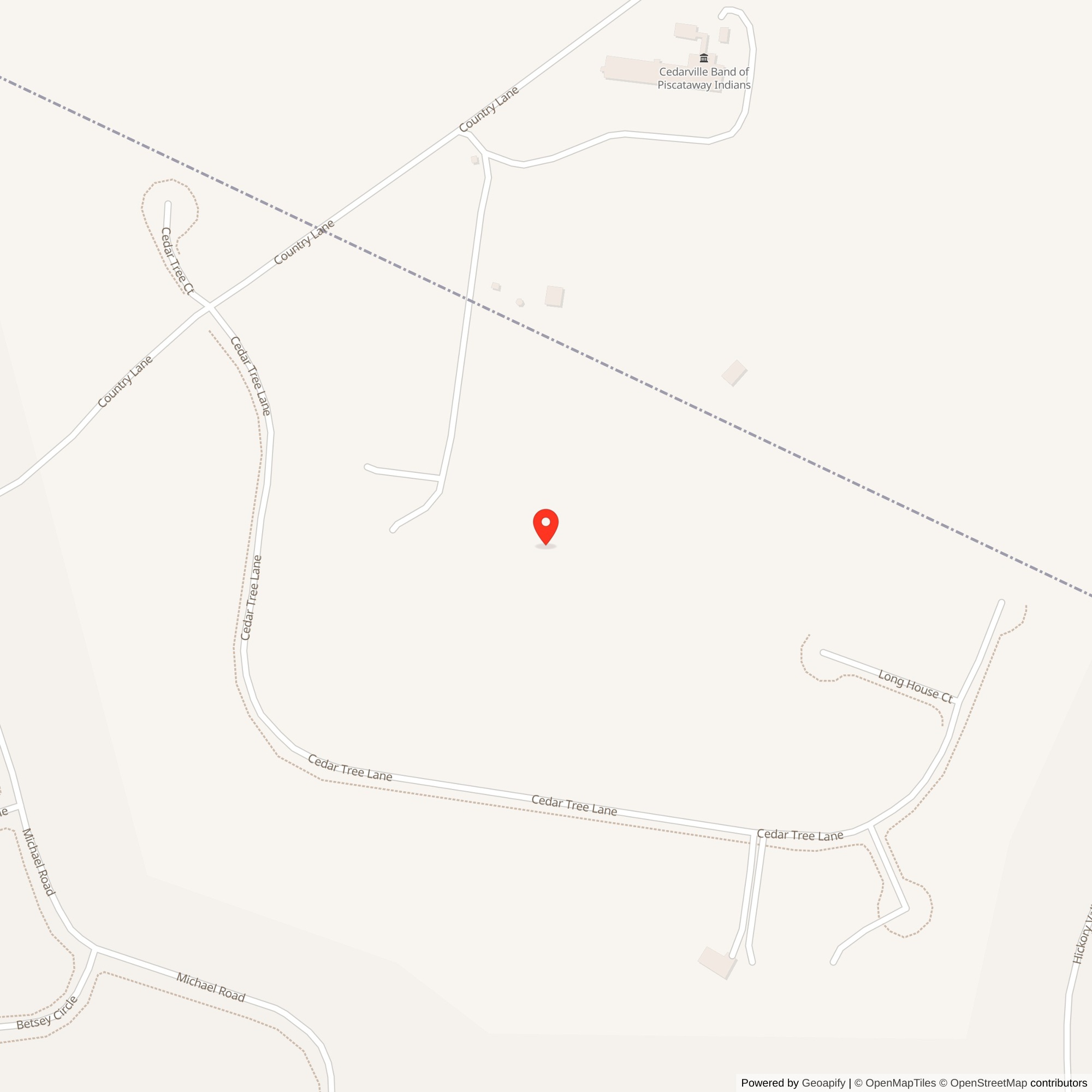 Map showing location of Nike Site W-44L, Maryland