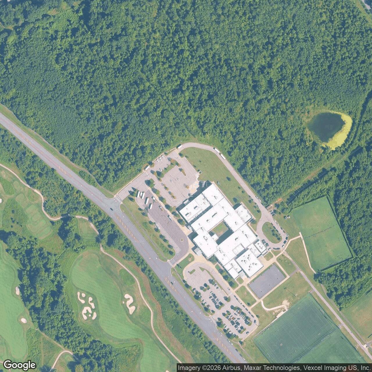 Current Google Satellite Image of Nike Site W-64C #2, Lorton Virginia
