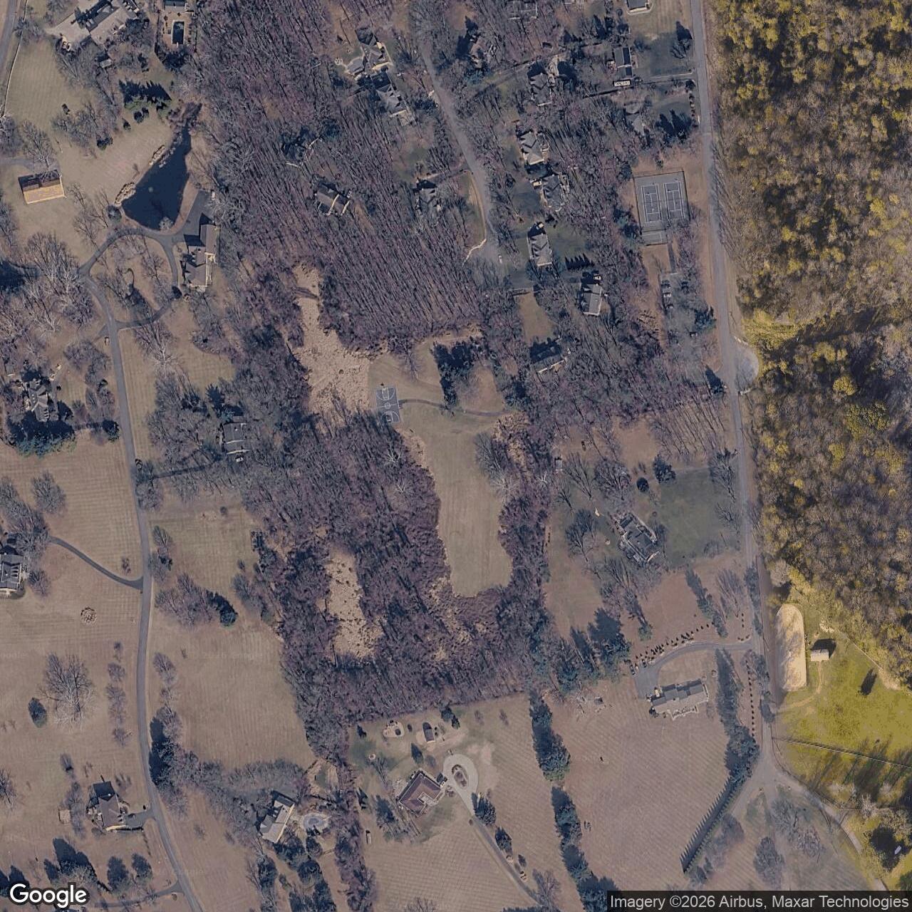 Current Google Satellite Image of Nike Site W-74L, Virginia