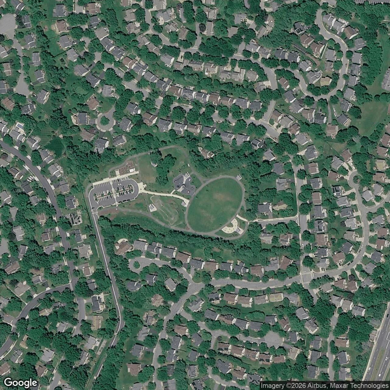 Current Google Satellite Image of Nike Site W-92C, Maryland