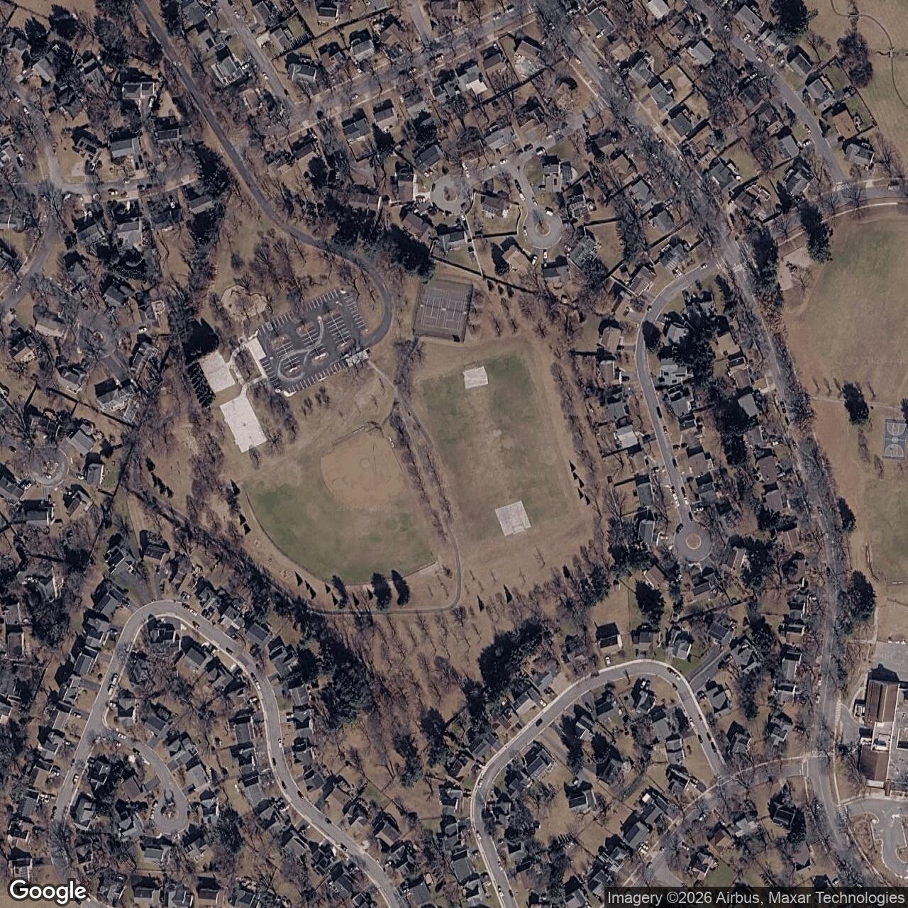 Current Google Satellite Image of Nike Site W-94C, Maryland
