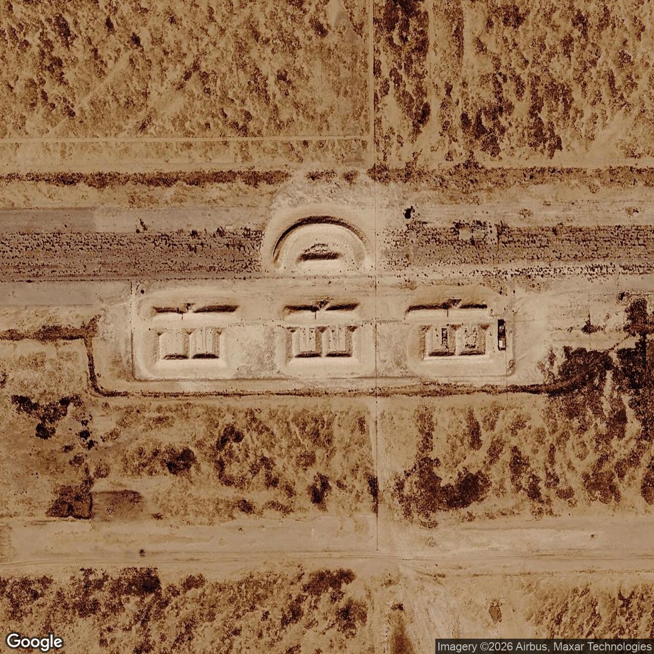 Current Google Satellite Image of Nike Site W-50C, New Mexico