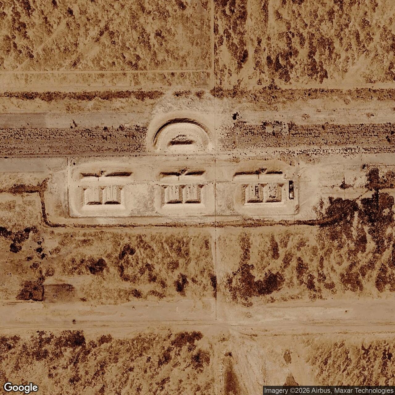 Current Google Satellite Image of Nike Site W-50L, New Mexico