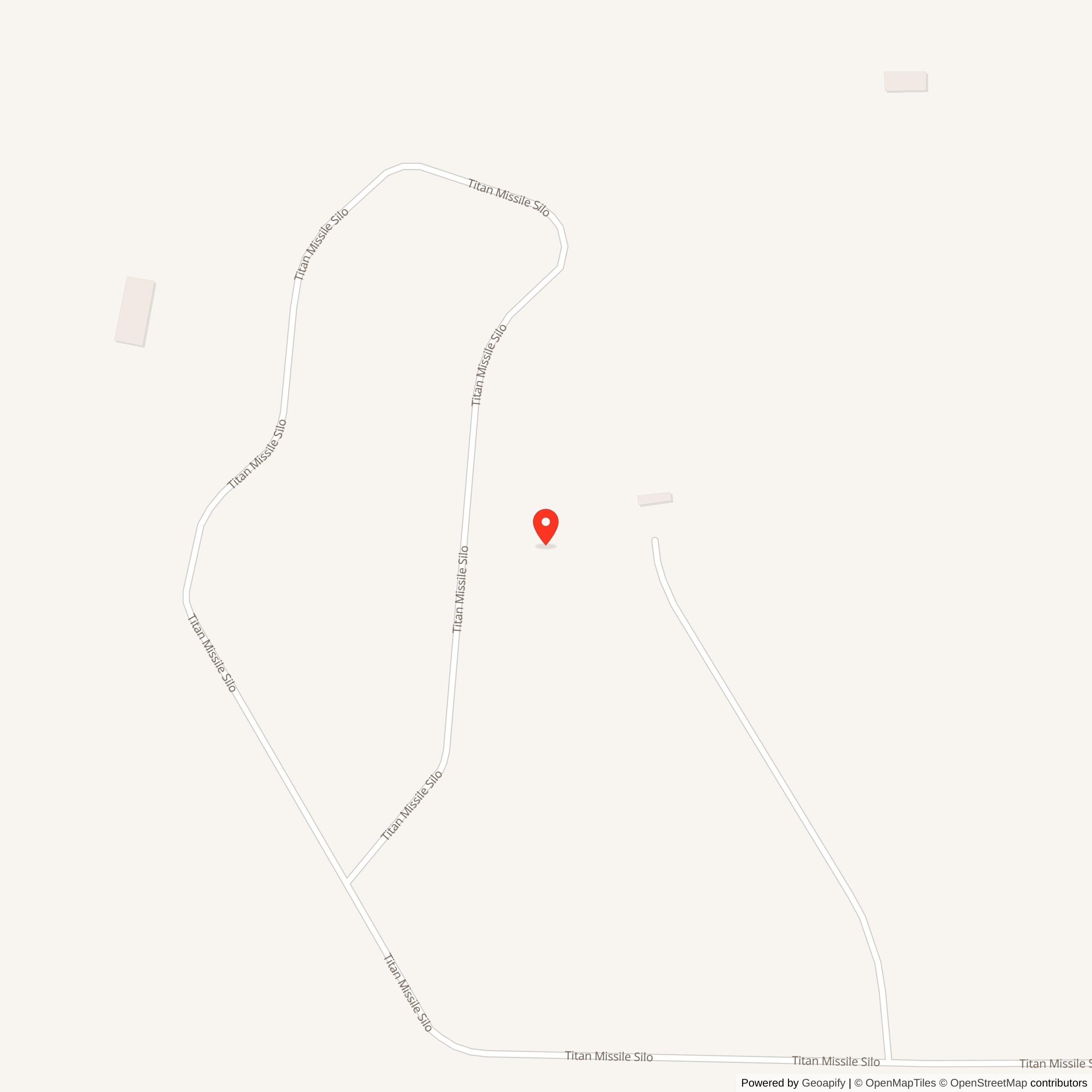 Map showing location of Titan I 568-A Missile Silo Larson AFB Washington
