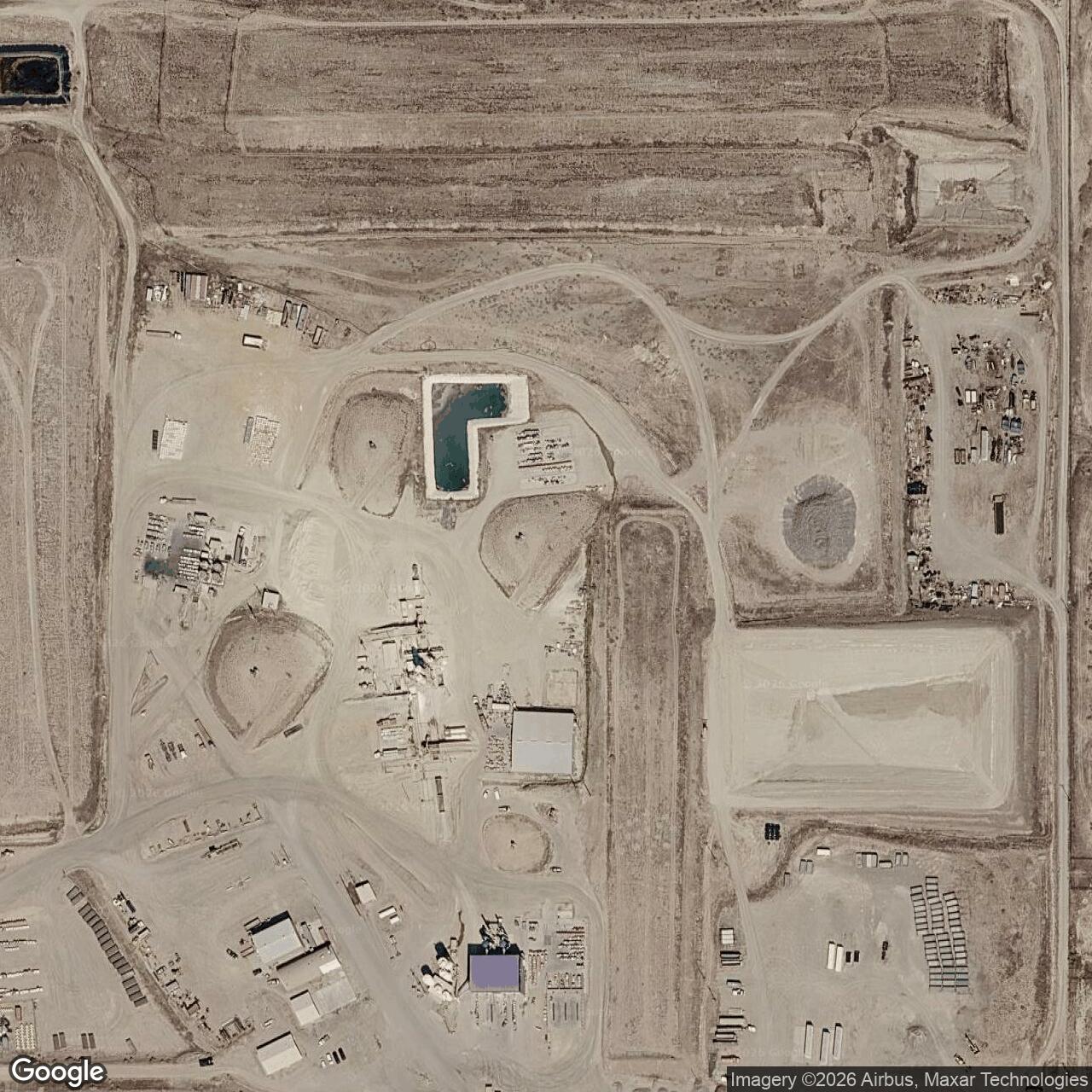 Current Google Satellite Image of Titan I 569-B Missile Silo Mountain Home AFB Idaho