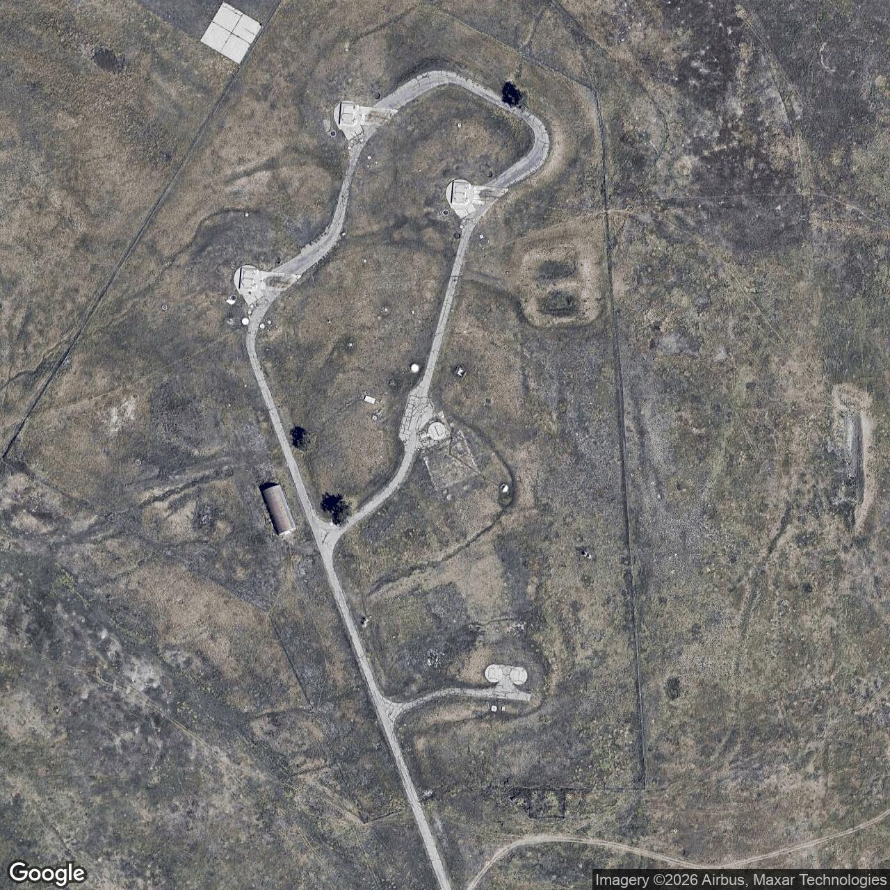 Current Google Satellite Image of Titan I 724-A Missile Silo Lowry AFB Colorado