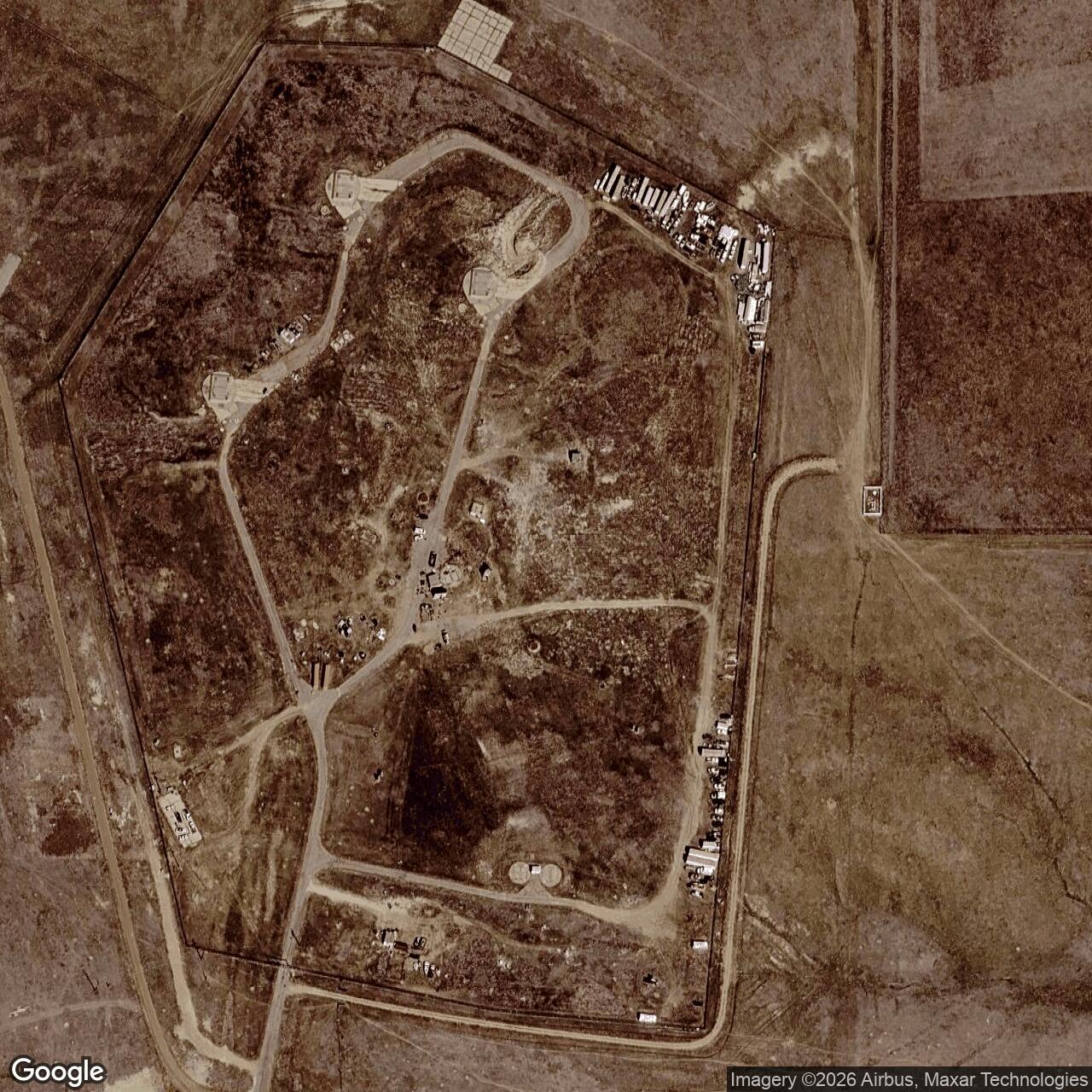Current Google Satellite Image of Titan I 724-C Missile Silo Lowry AFB Colorado