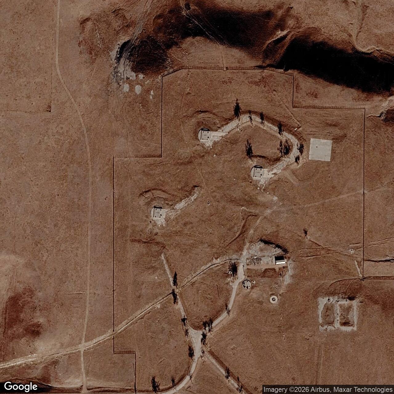 Current Google Satellite Image of Titan I 850-B Missile Silo Ellsworth AFB South Dakota